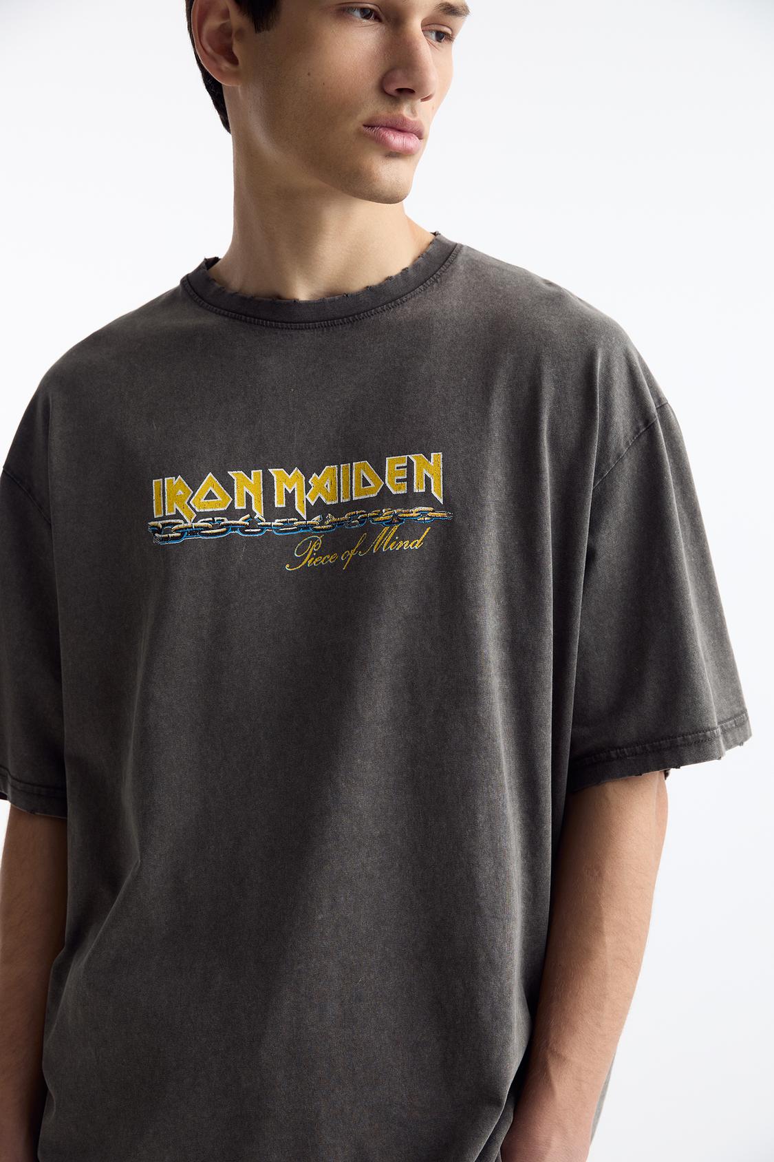 Iron Maiden washed T-shirt - PULL&BEAR