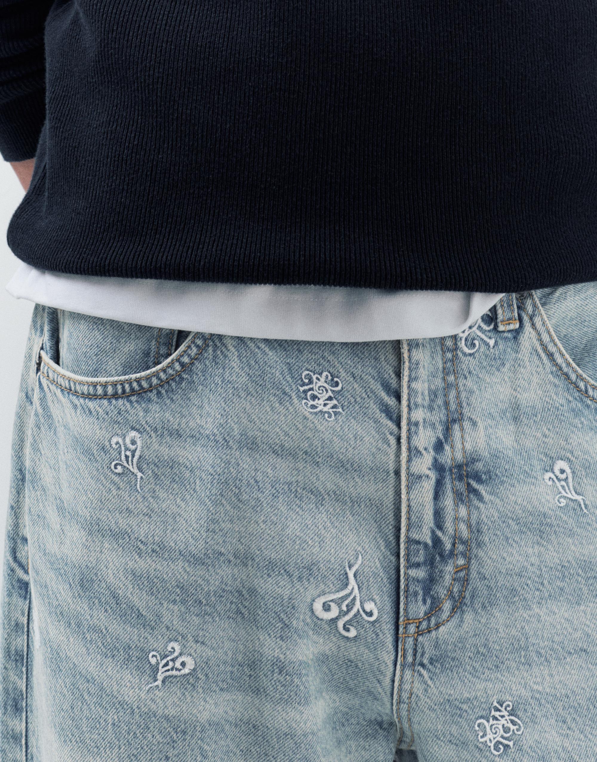 STWD Nakışlı Baggy Jean - Görsel 16