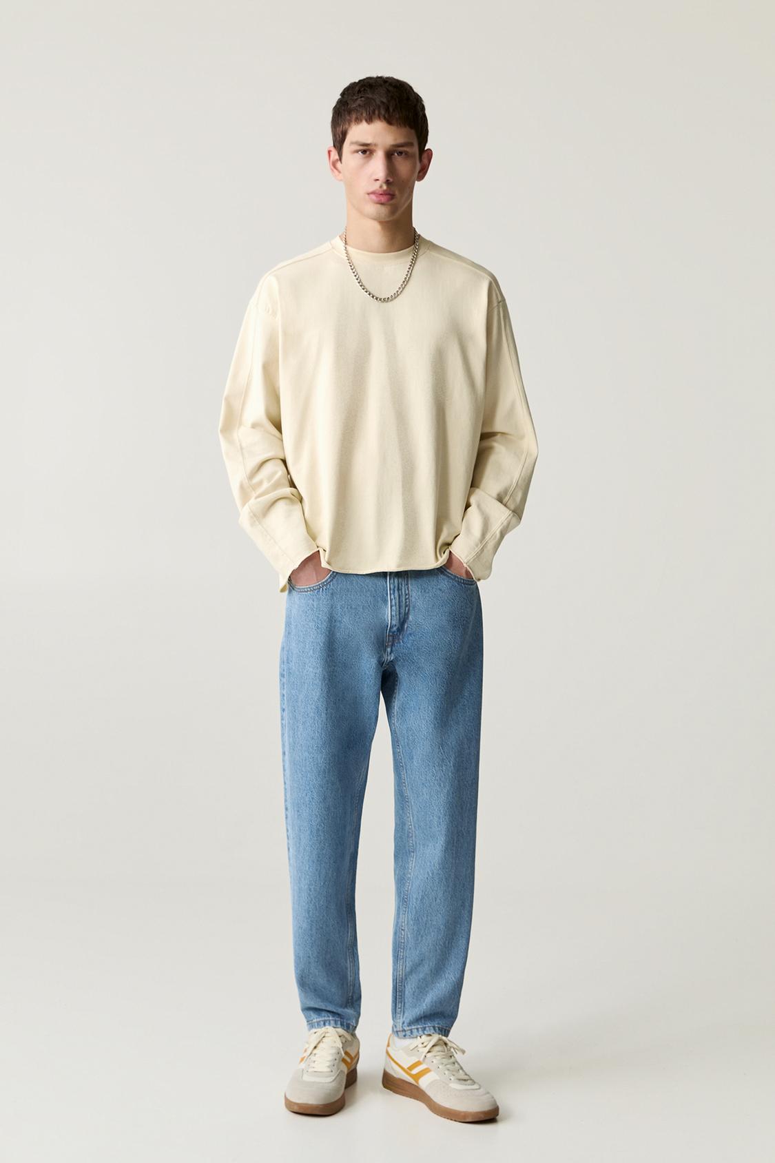 Denim Pantalones Pull And Bear Vaqueros Pantalon Regular Fit Pull - Main Image