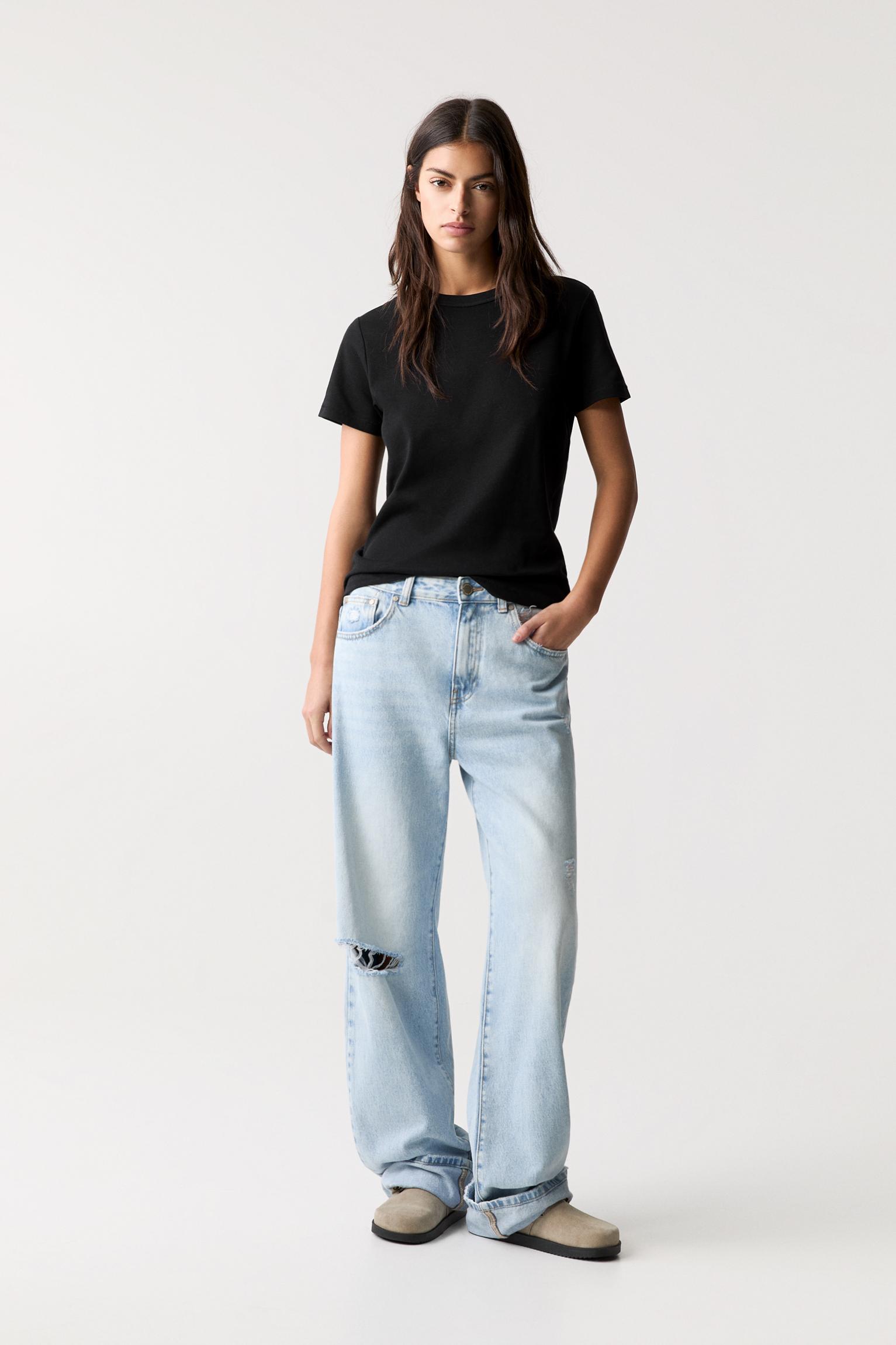 Basic short sleeve T-shirt — Black