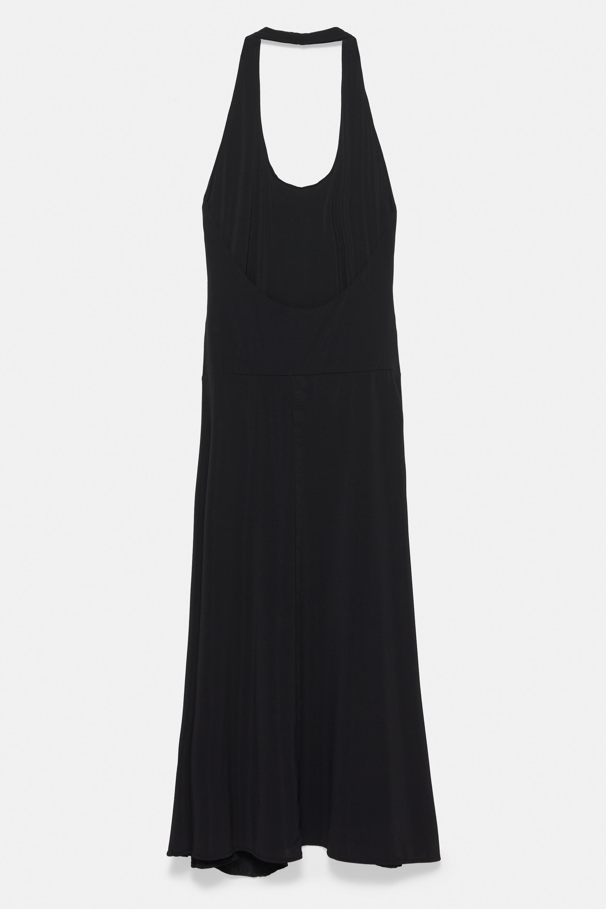 Halter midi dress — Black