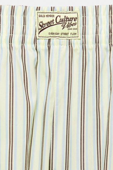 Striped Bermuda shorts — Yellow 8
