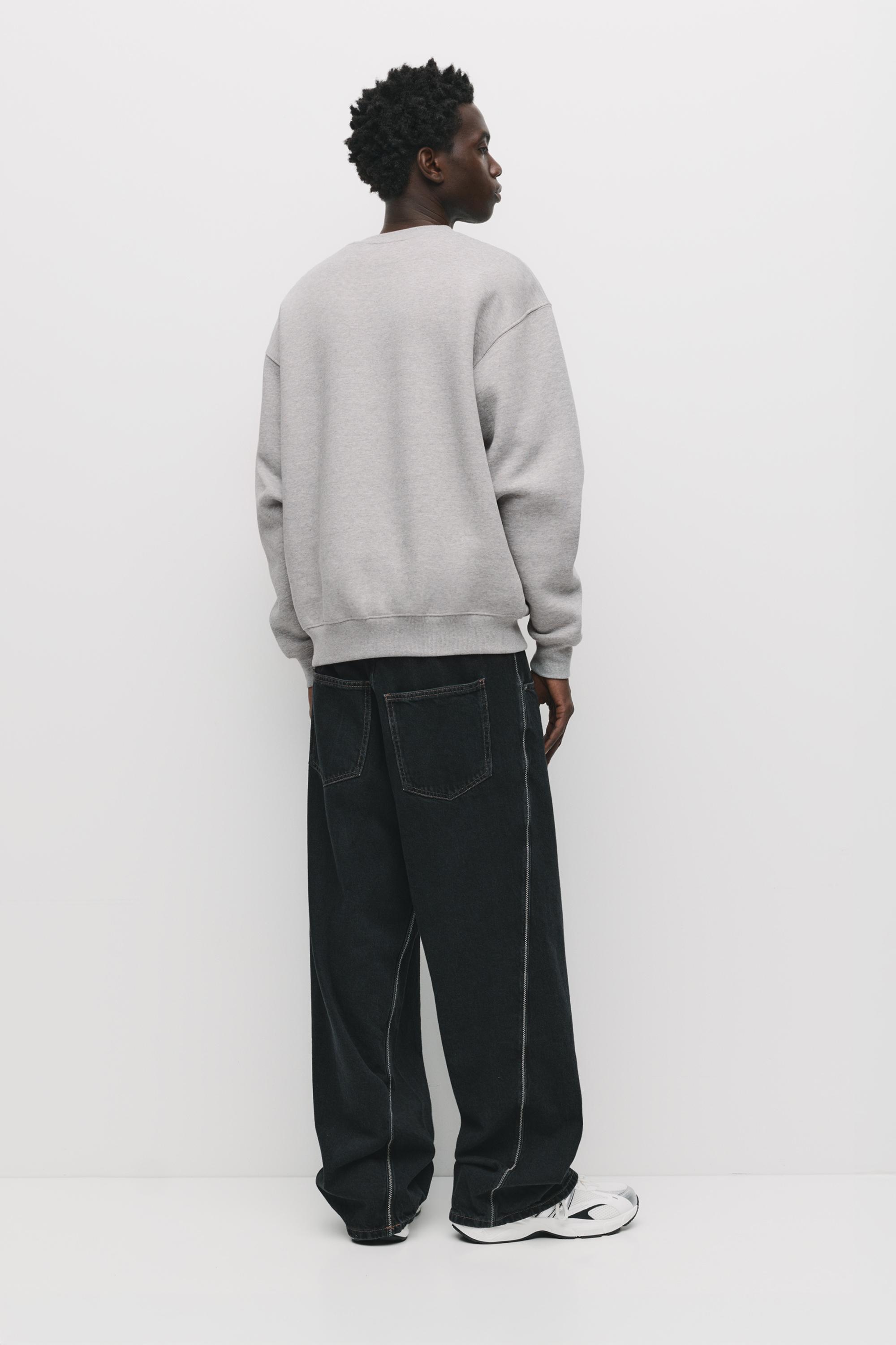 Basic bisiklet yaka sweatshirt - Görsel 38