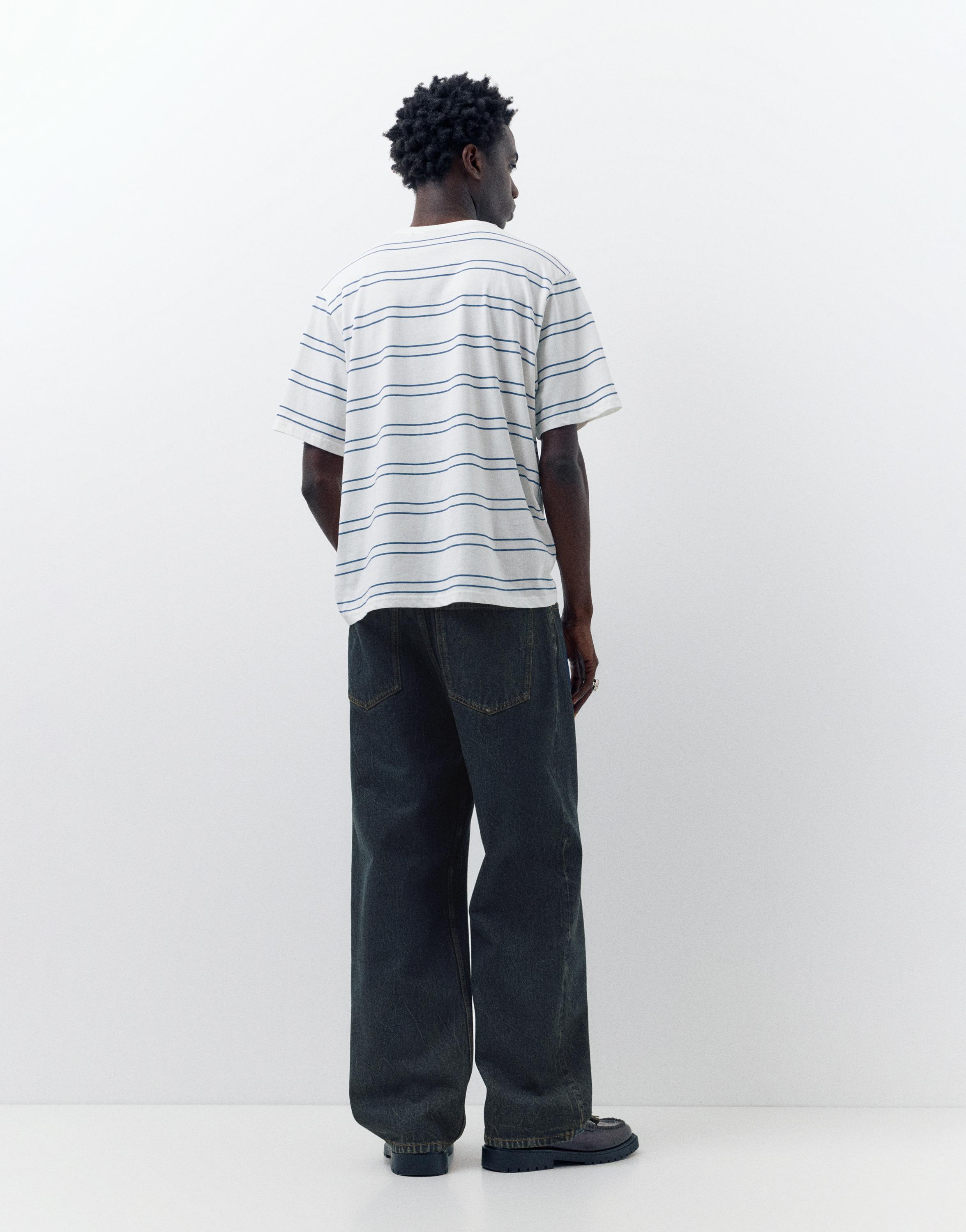 Relaxed fit baggy jeans — Dark blue