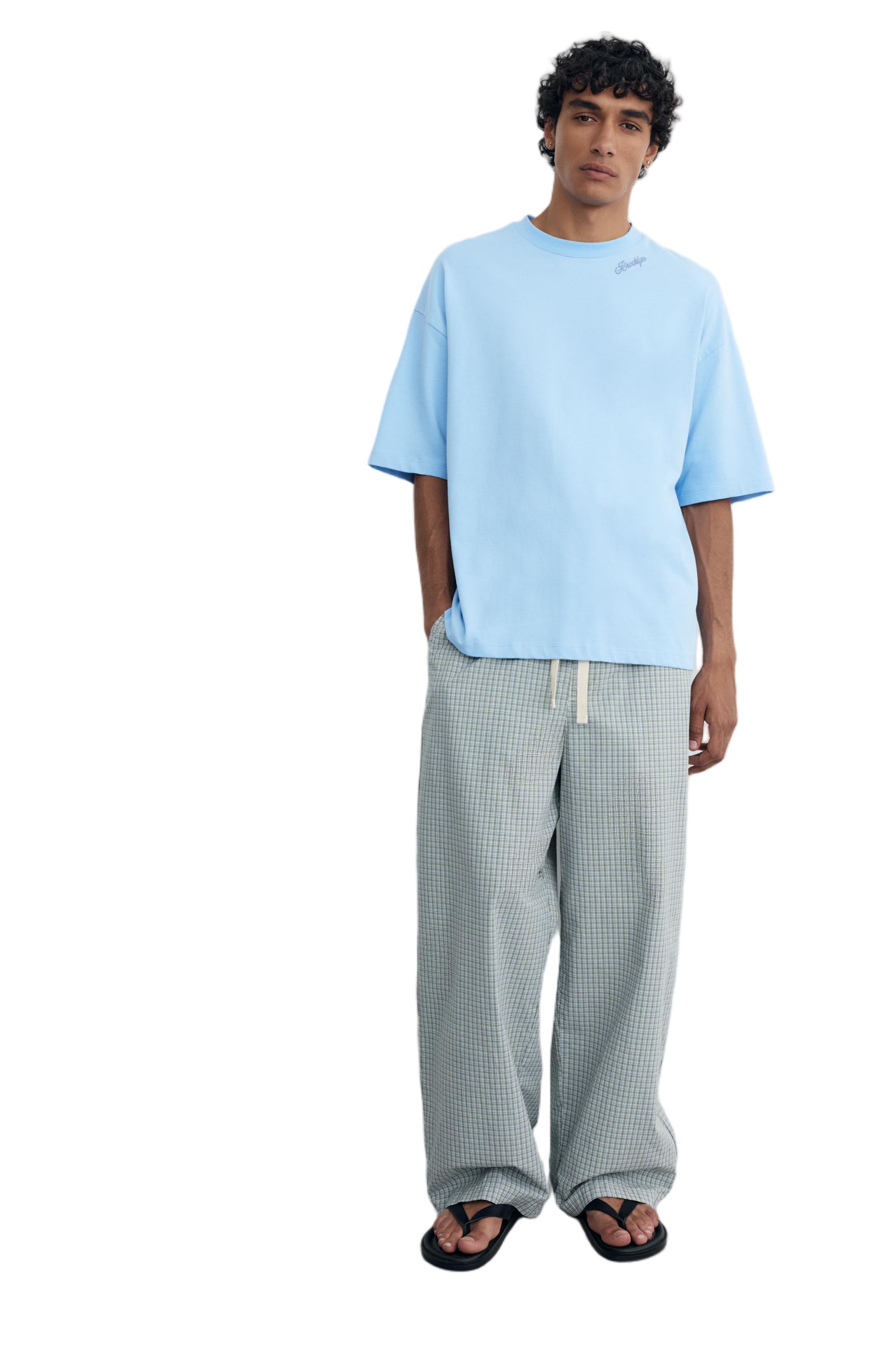 İşlemeli relaxed fit Tişört - Görsel 15