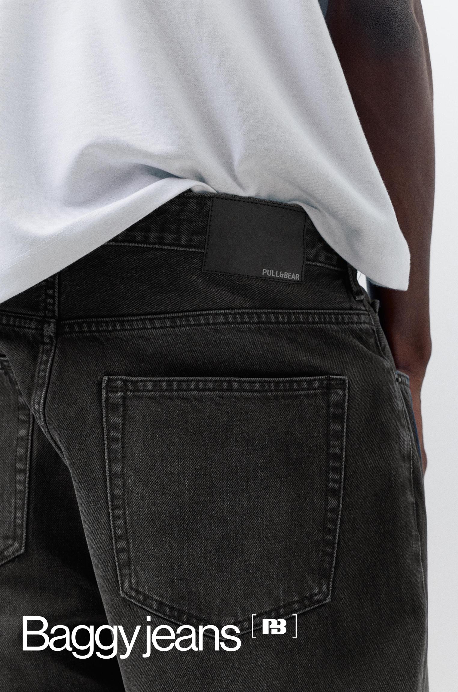 Baggy jeans — Faded black