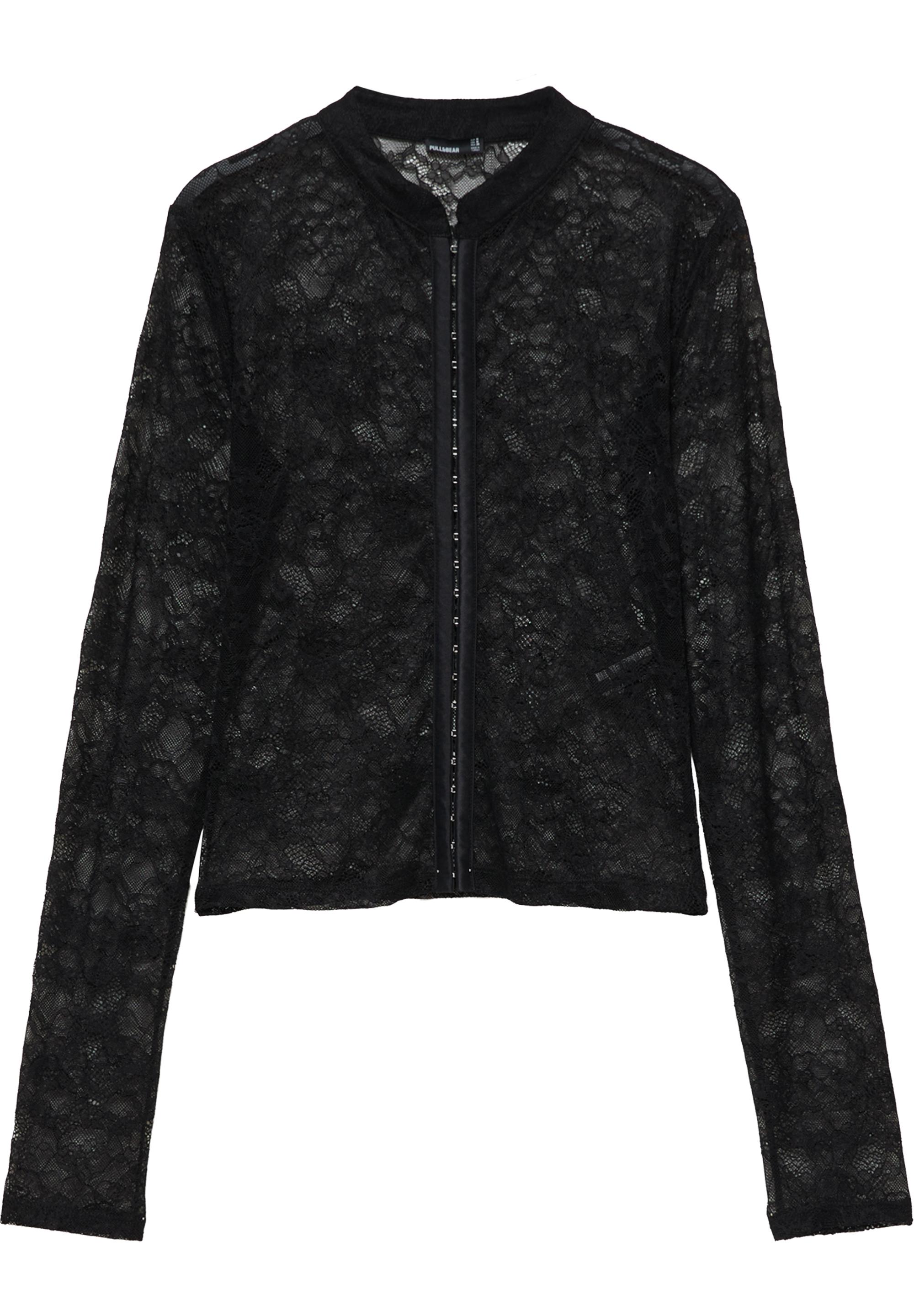 Pull&Bear Dantel top görsel 4