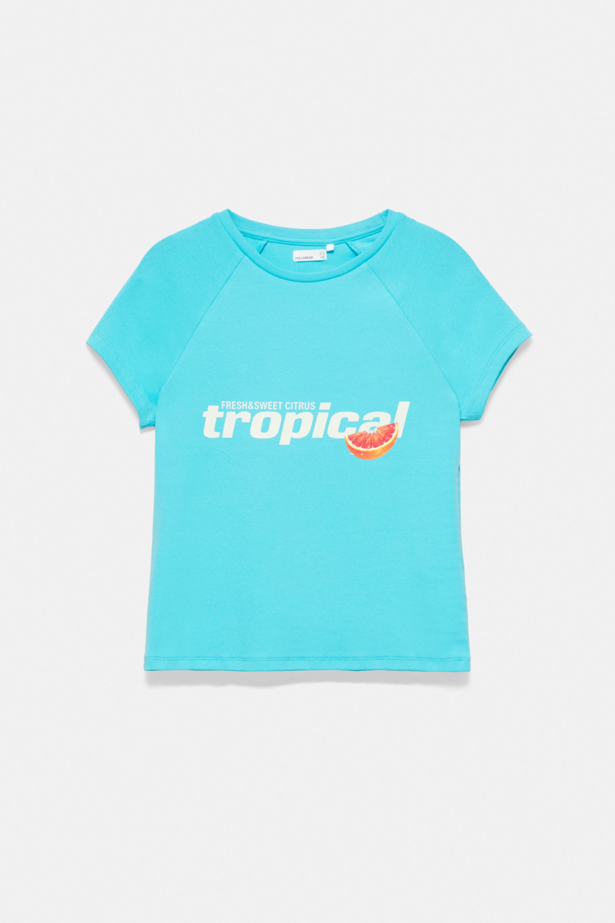 Fruit graphic T-shirt — Turquoise