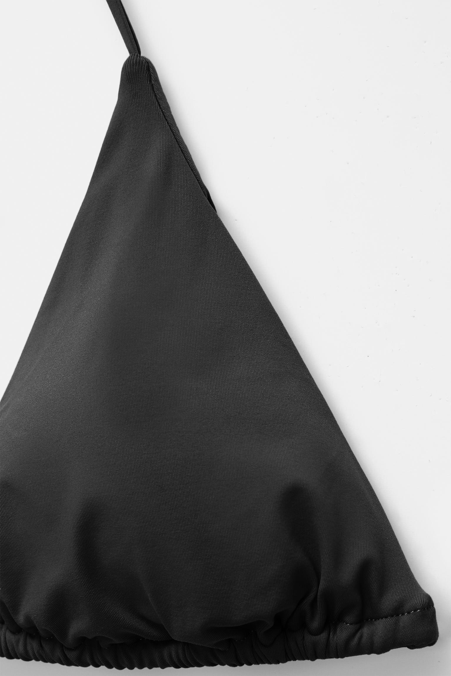 Triangle bikini top — Black
