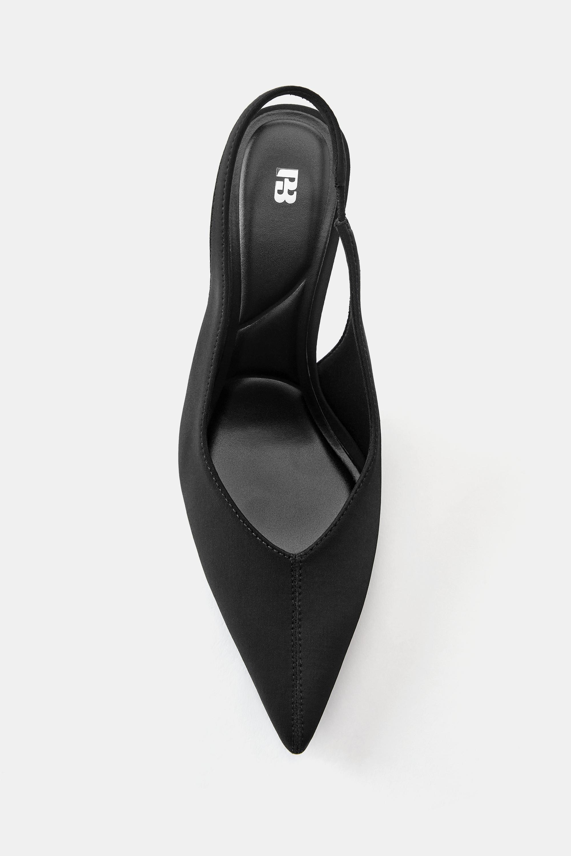 Slingback heels — Black