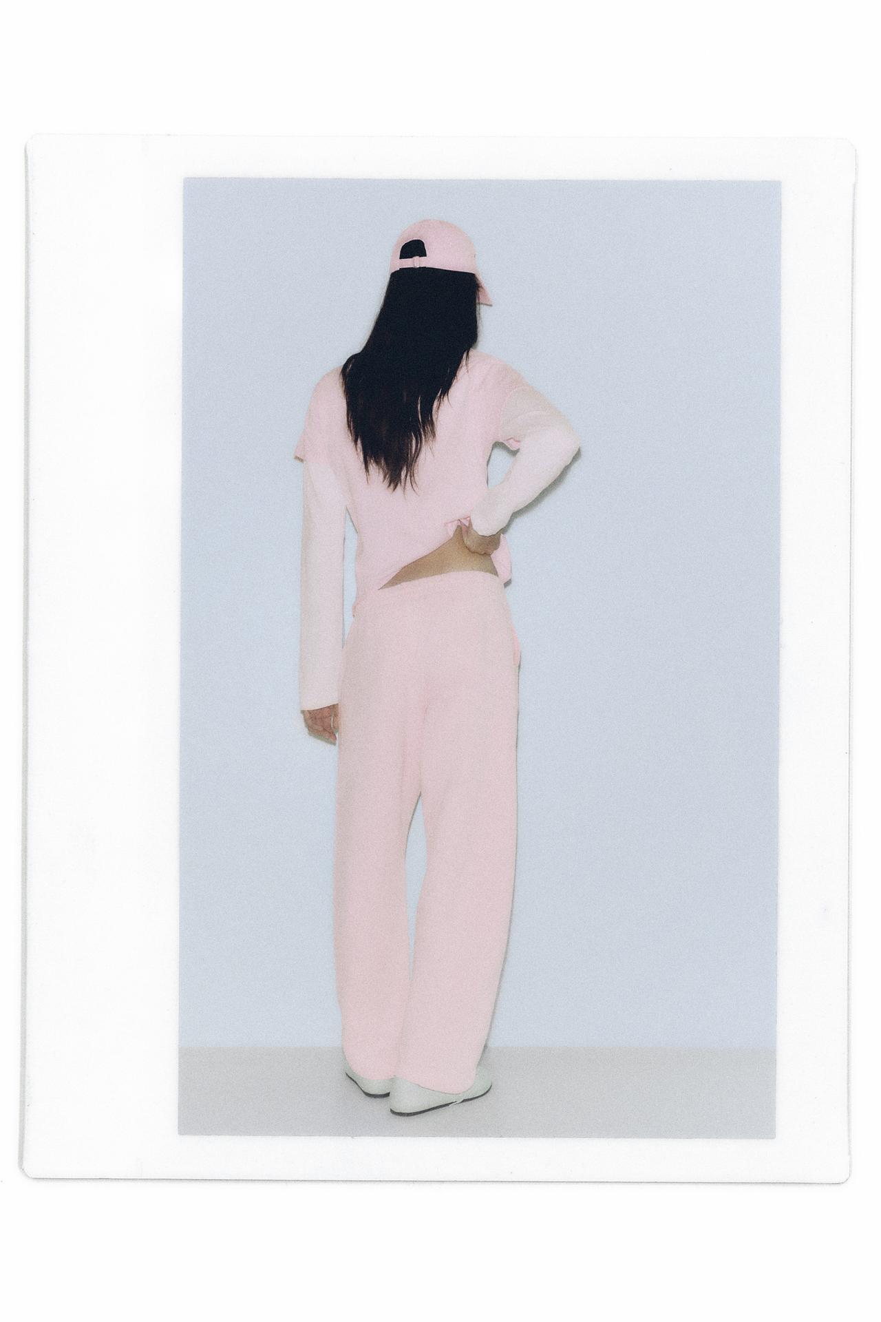 Double graphic T-shirt — Pale pink