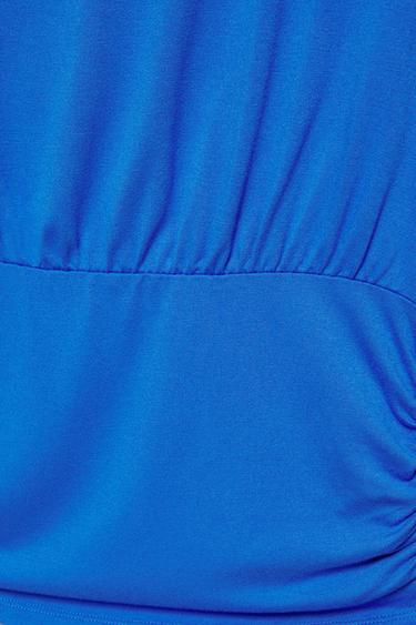 Asymmetric top with waistband — Deep blue 7