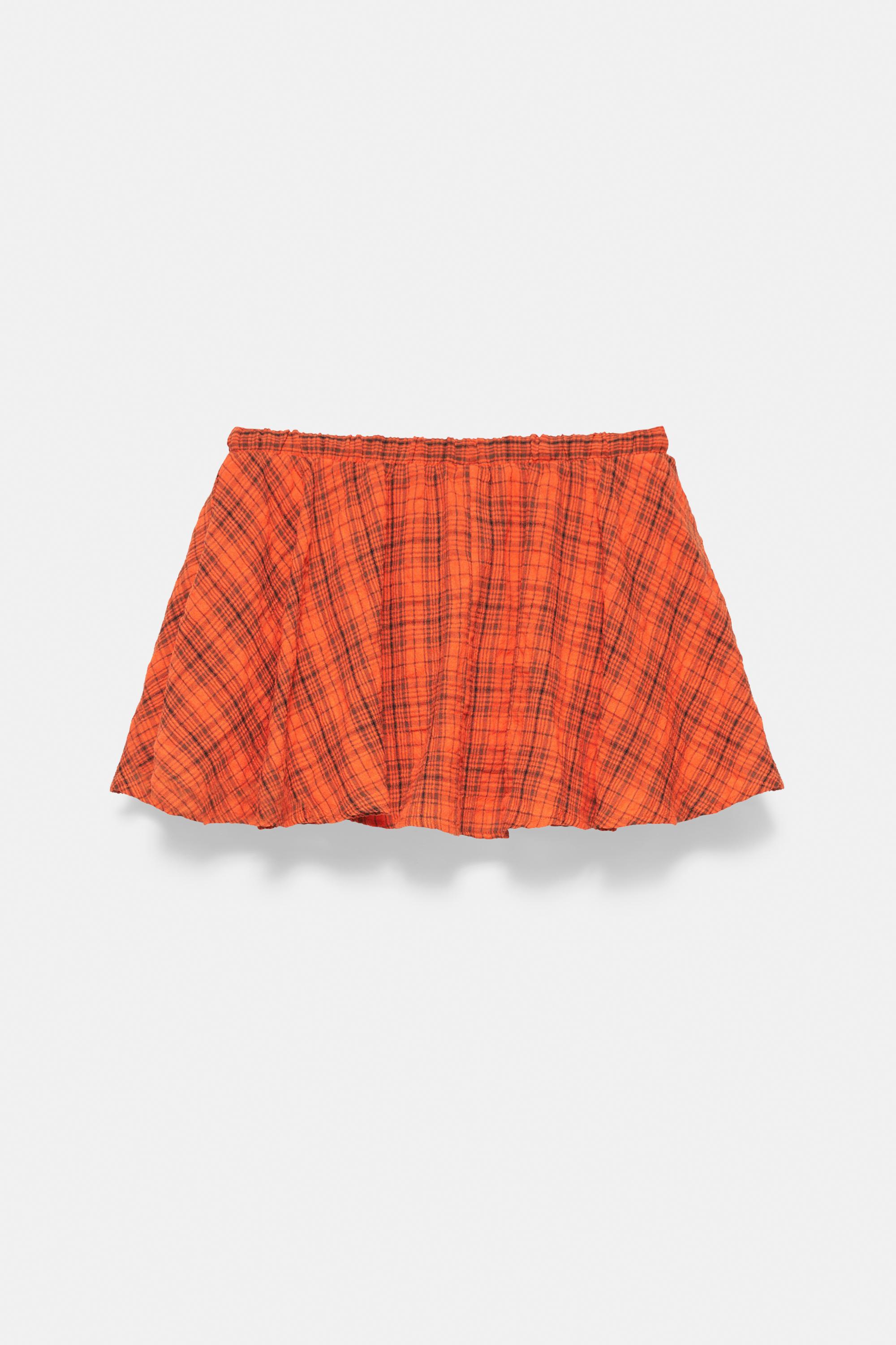Check skort — Red