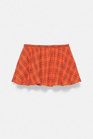 Check skort — Red 7