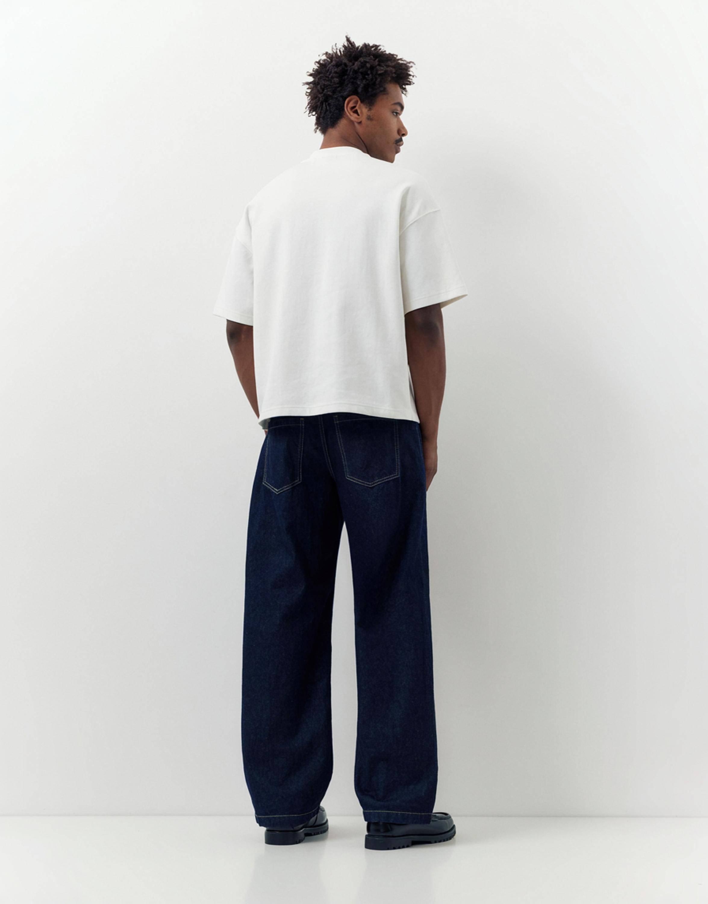 Kısa kollu nakışlı sweatshirt - Görsel 6