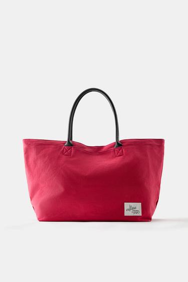 La Esquina canvas tote bag — Red 1