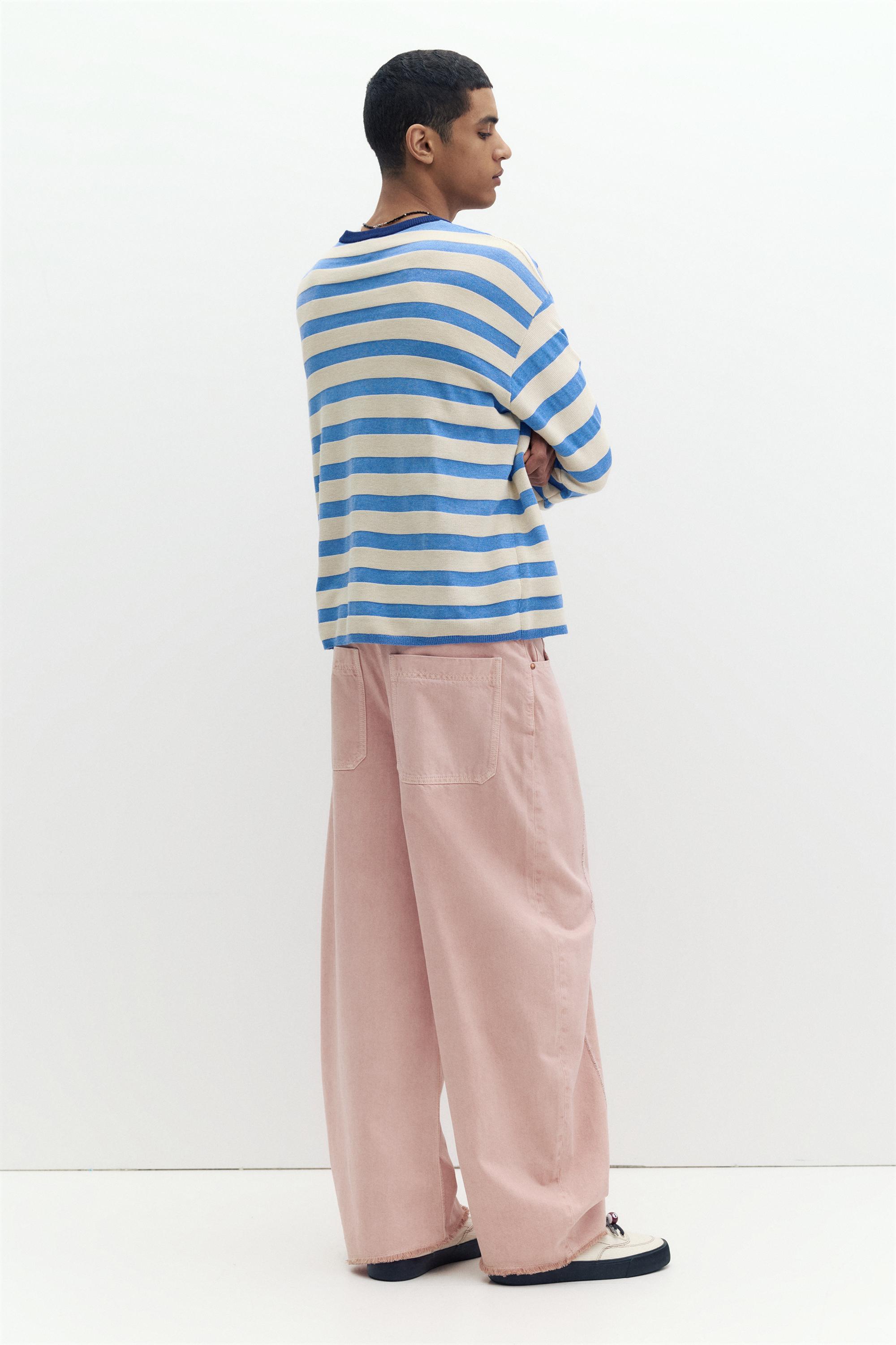 Çizgili örgü tişört - Görsel 42