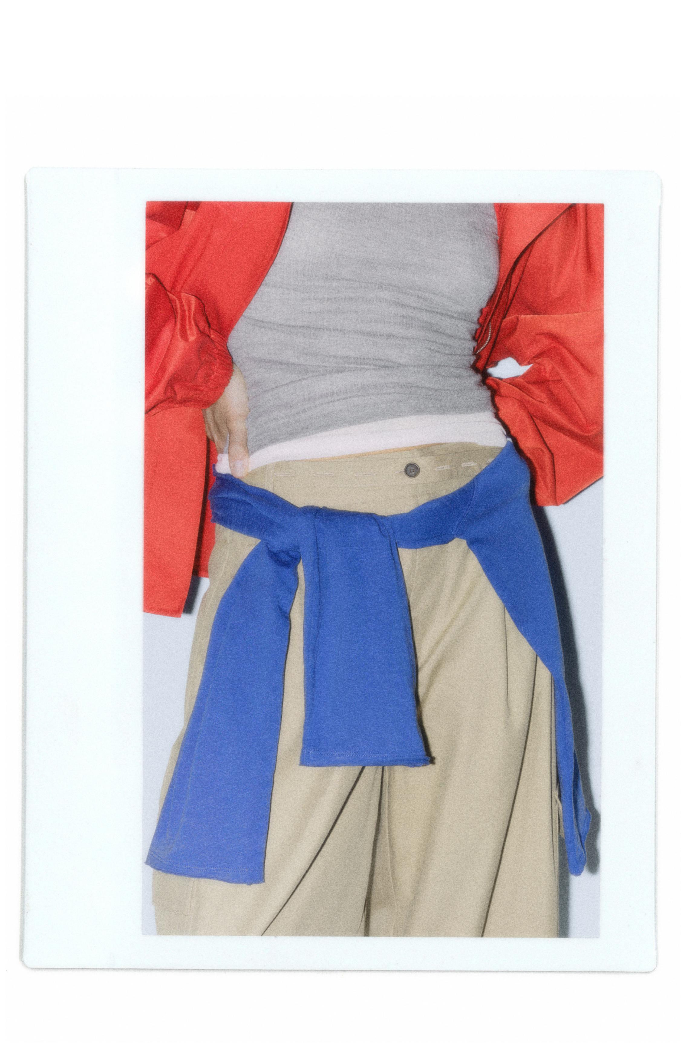 Belted cargo trousers — Dark camel