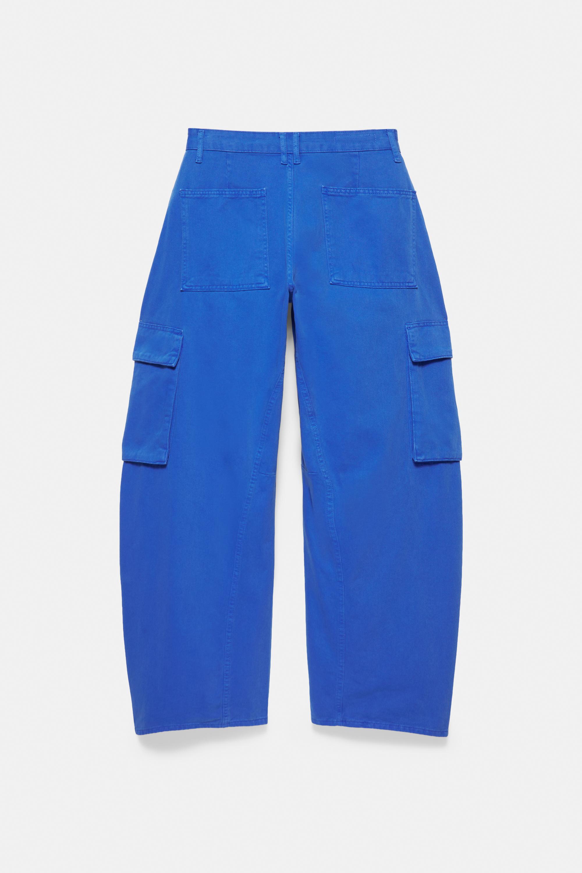 Balloon fit cargo trousers — Ink blue
