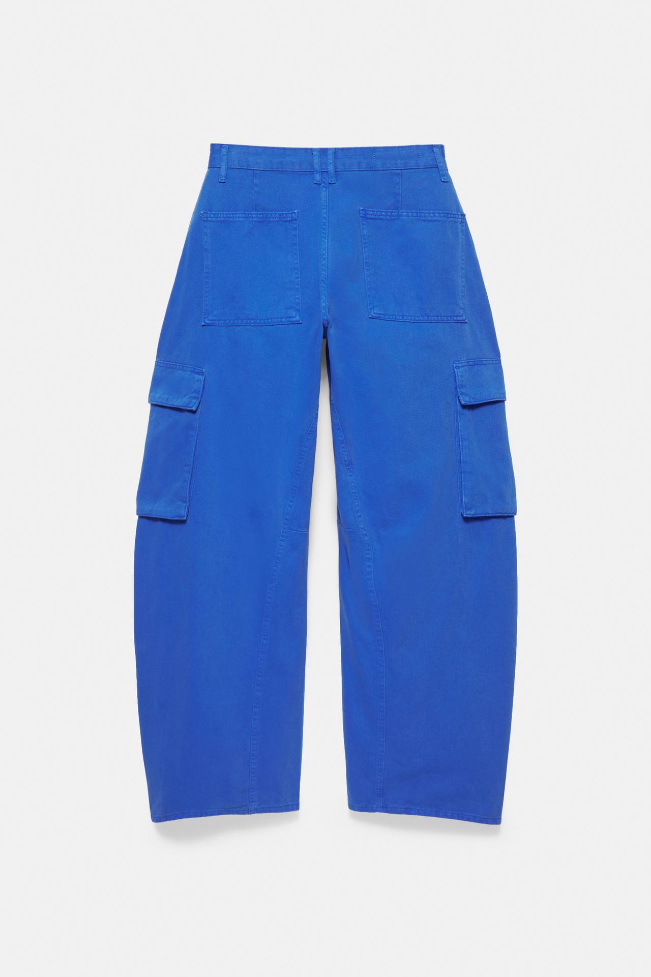 Balloon fit cargo trousers — Ink blue