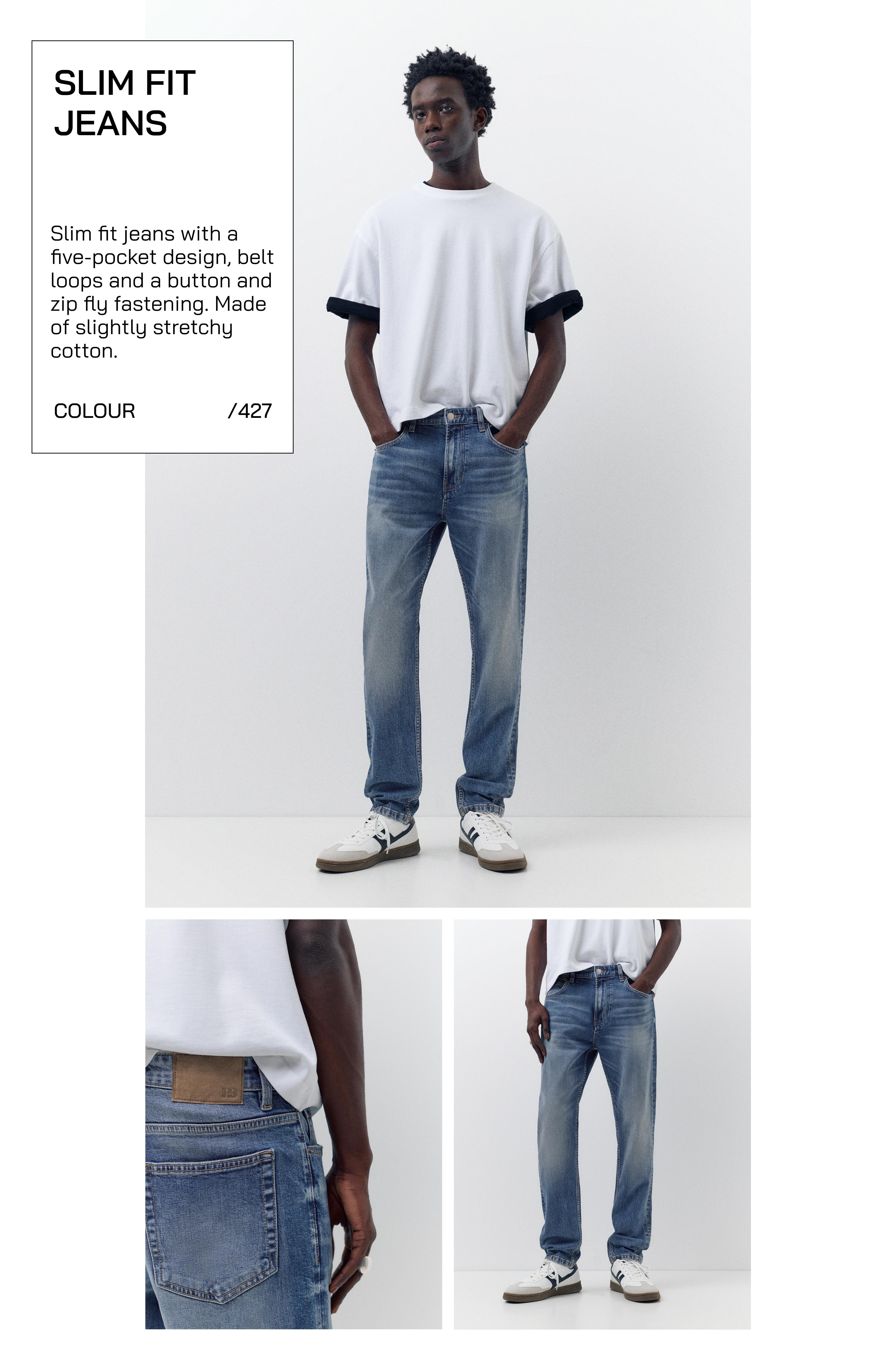 Slim fit jeans — Medium blue