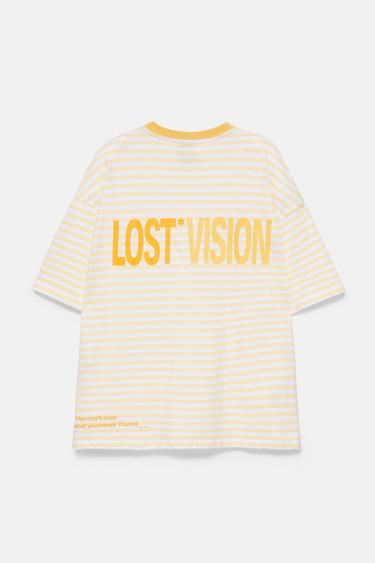 STWD boxy striped T-shirt — Yellow 7