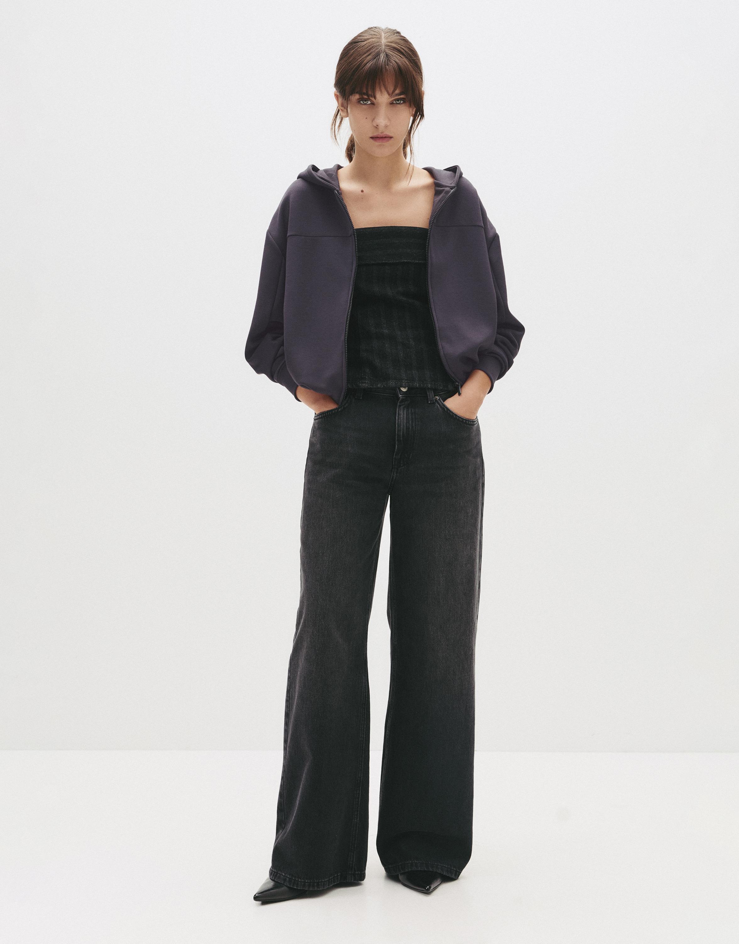 Yumuşak dokulu kapüşonlu sweatshirt - Görsel 67