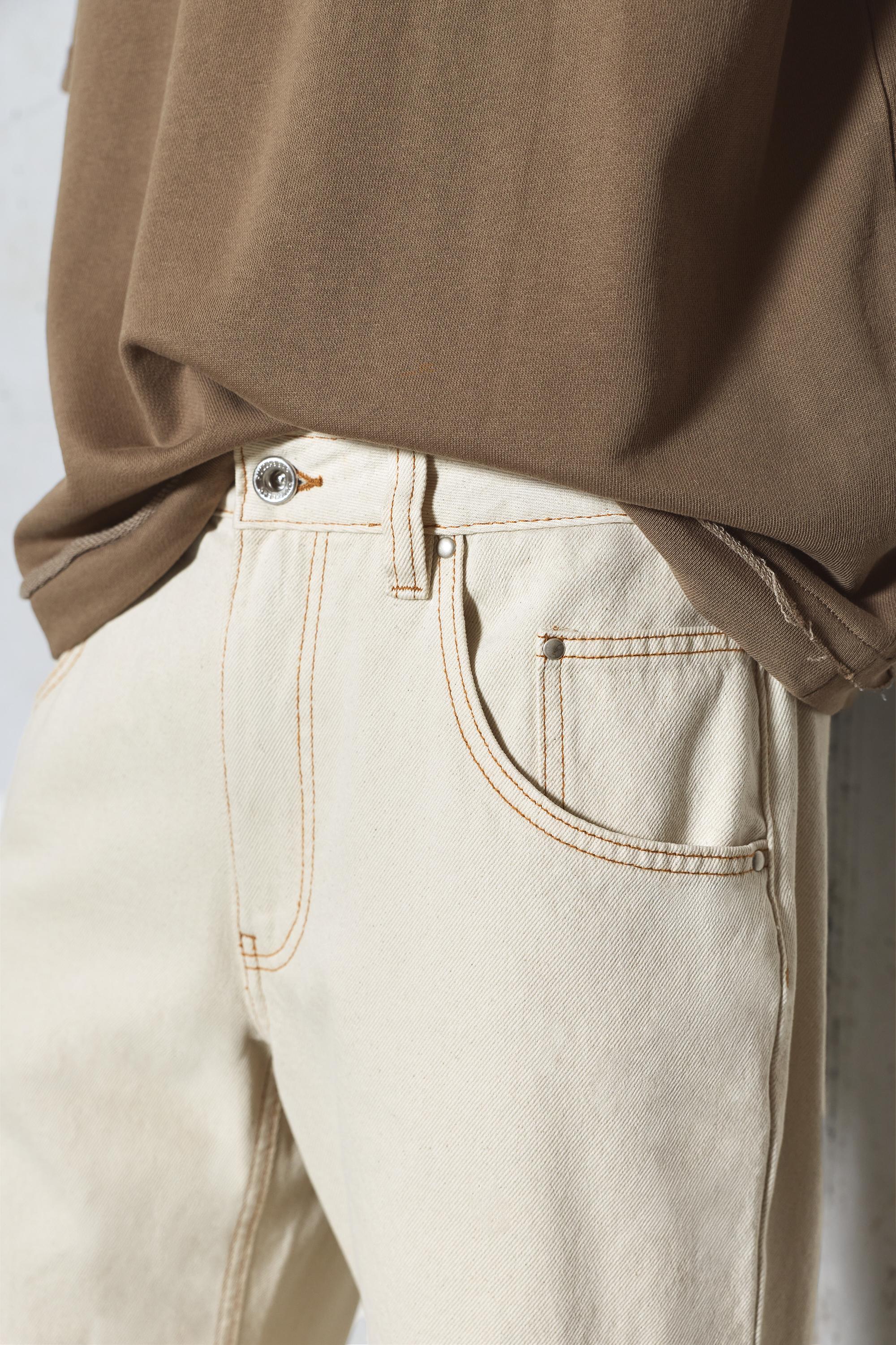 Worker trousers — Ecru
