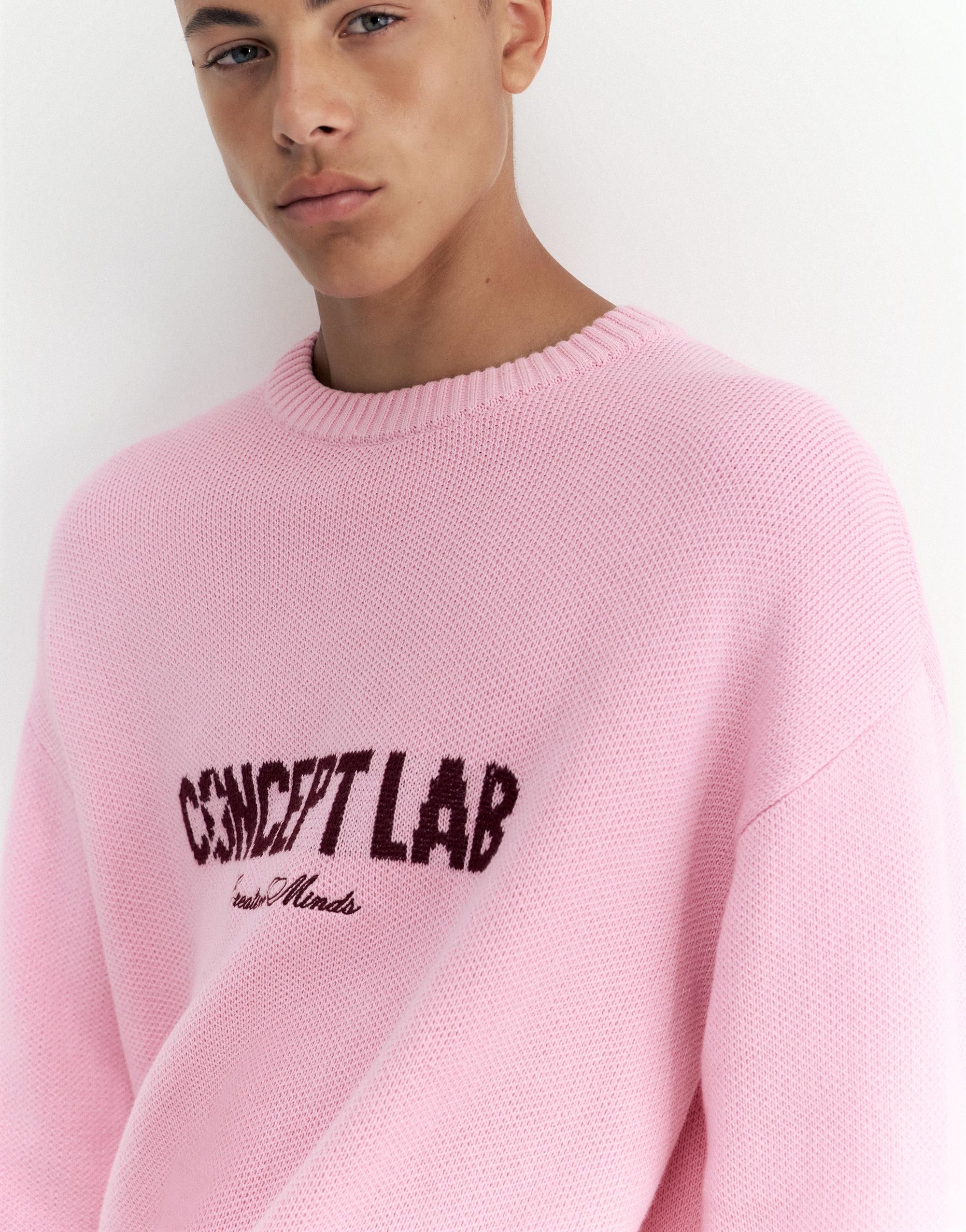 STWD graphic jumper — Pastel pink