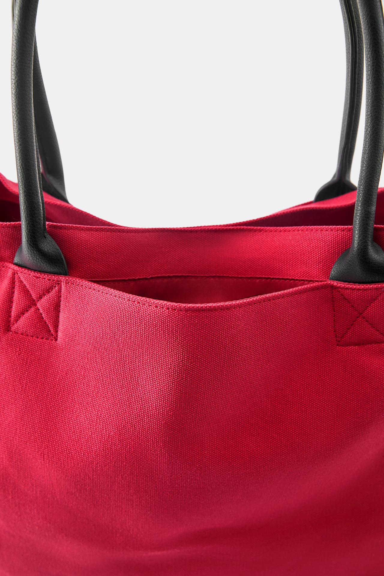 La Esquina canvas tote bag — Red