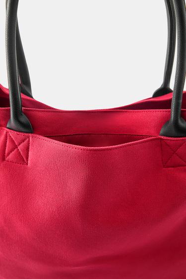 La Esquina canvas tote bag — Red 4