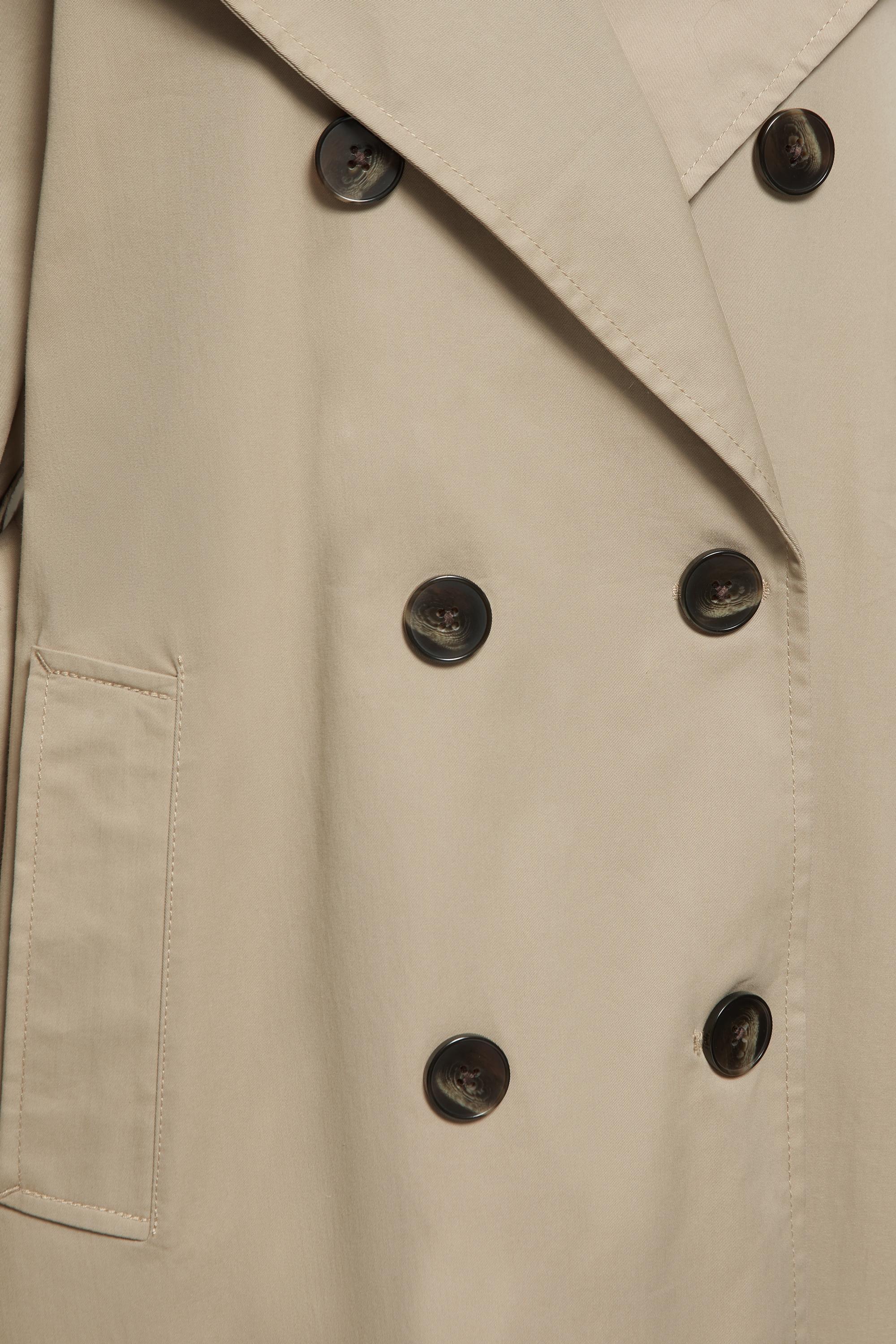 Kemerli uzun trençkot - Görsel 2