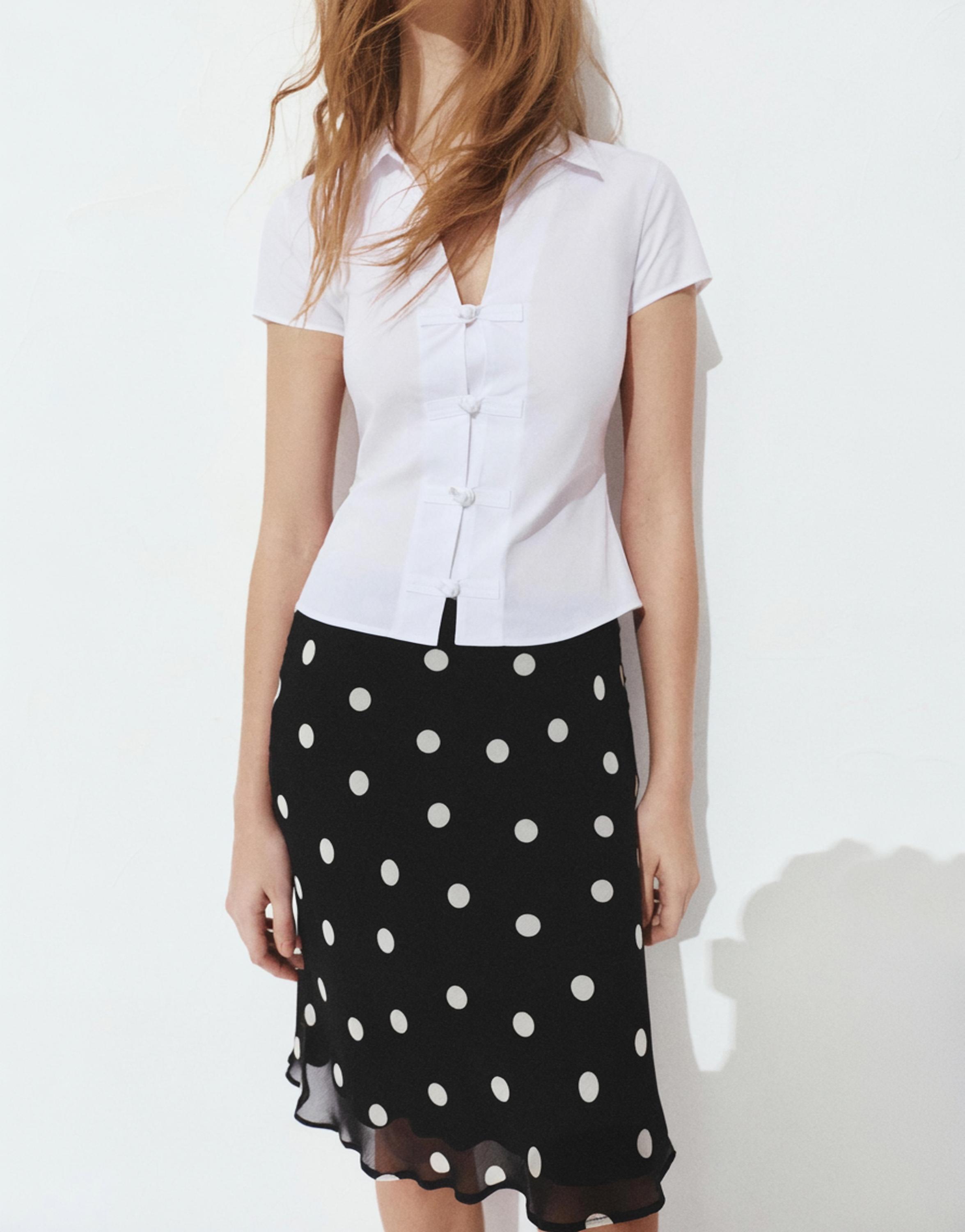 Vücuda oturan kısa kollu gömlek - Görsel 21