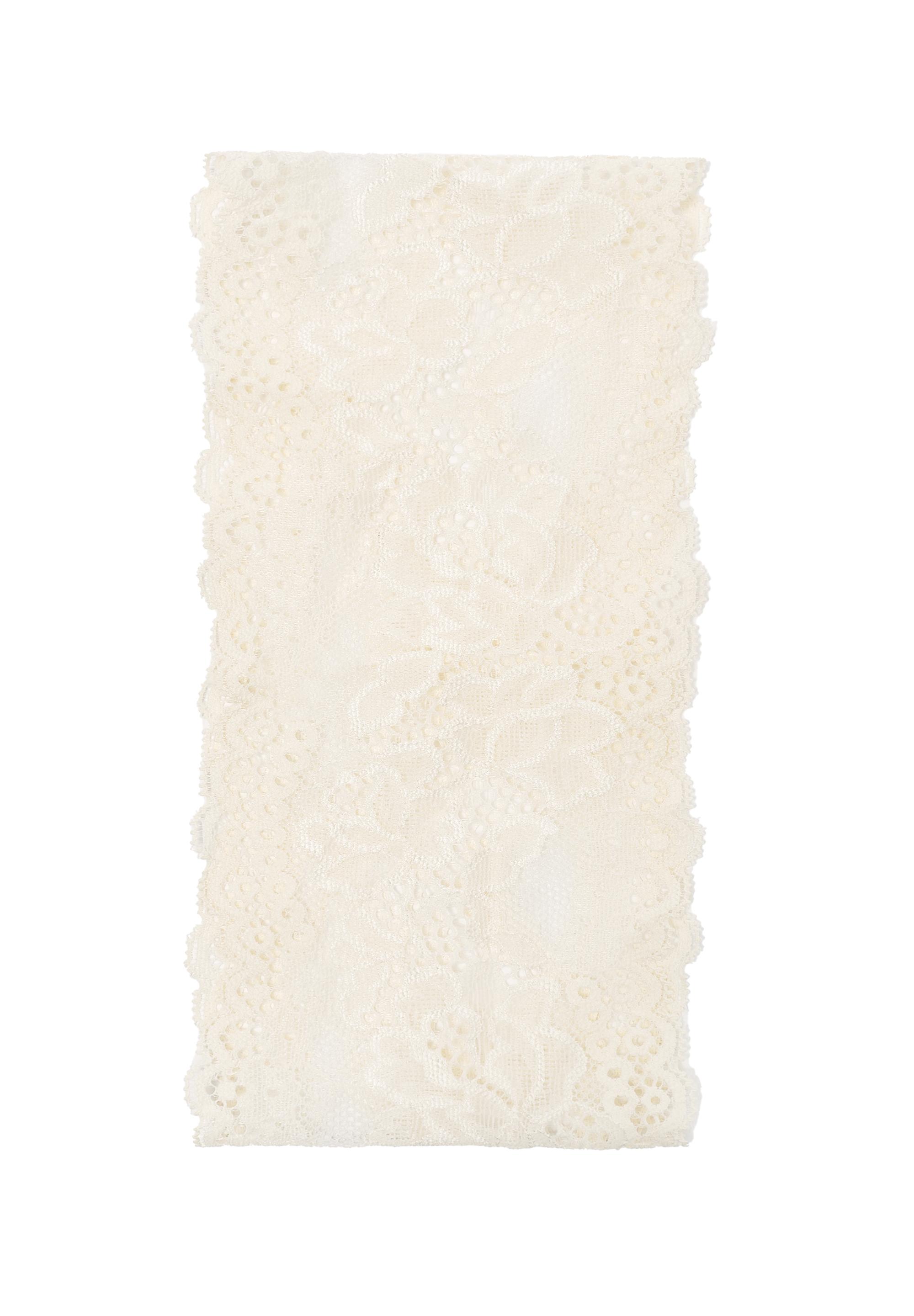 Stretch lace headband — White