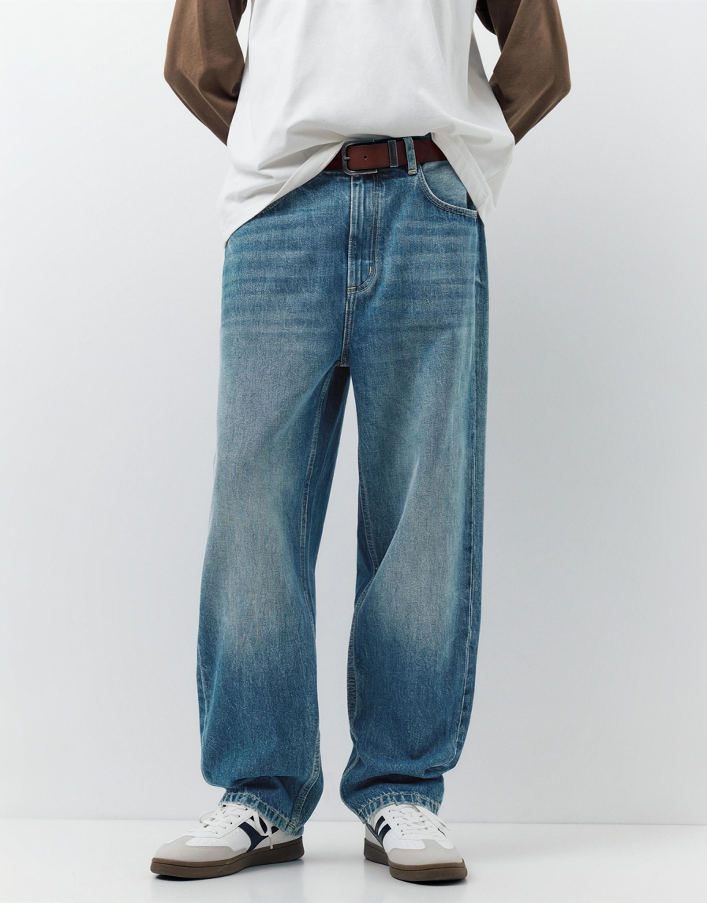 Baggy jeans — Medium blue