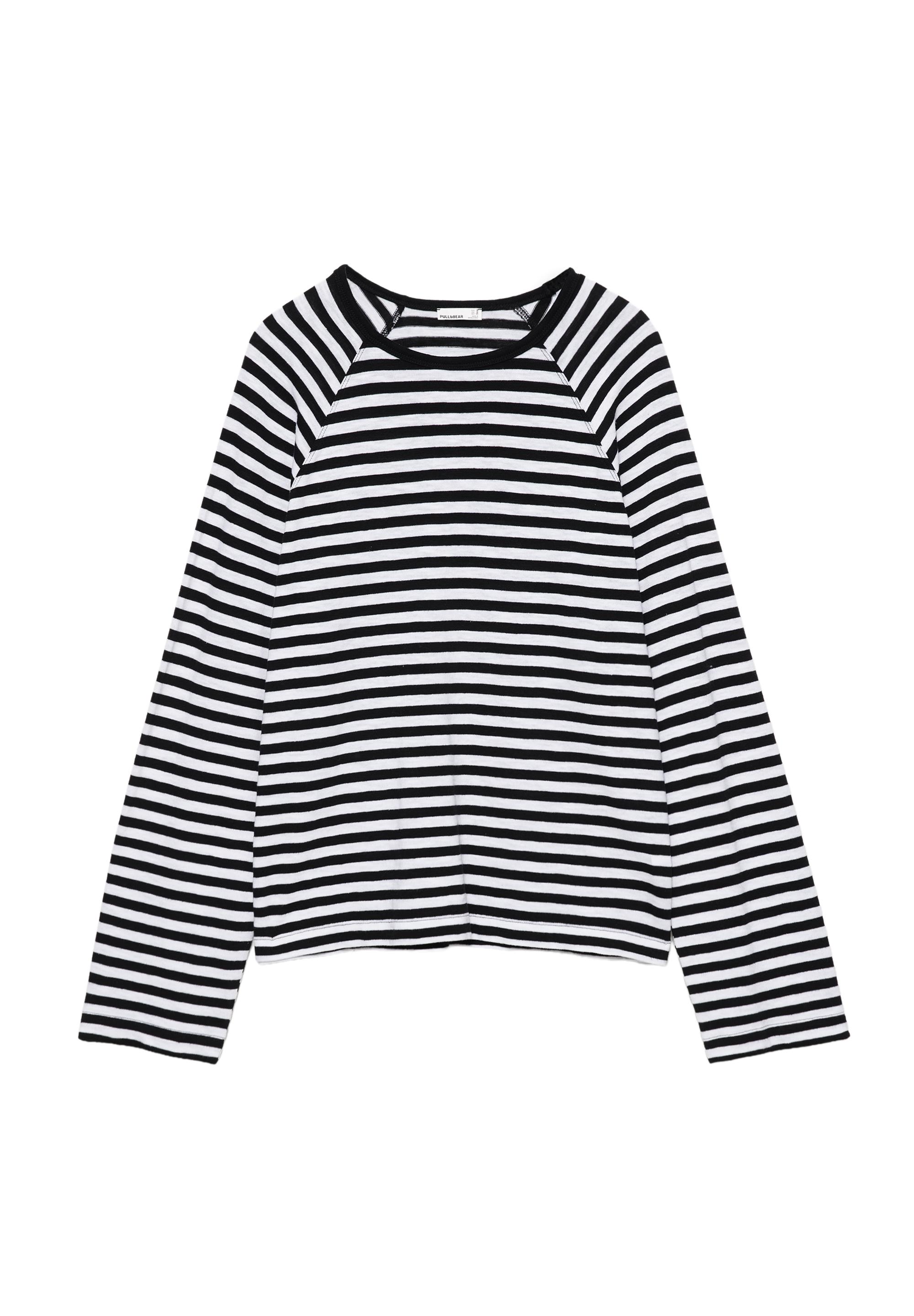 Long sleeve raglan T-shirt — Striped