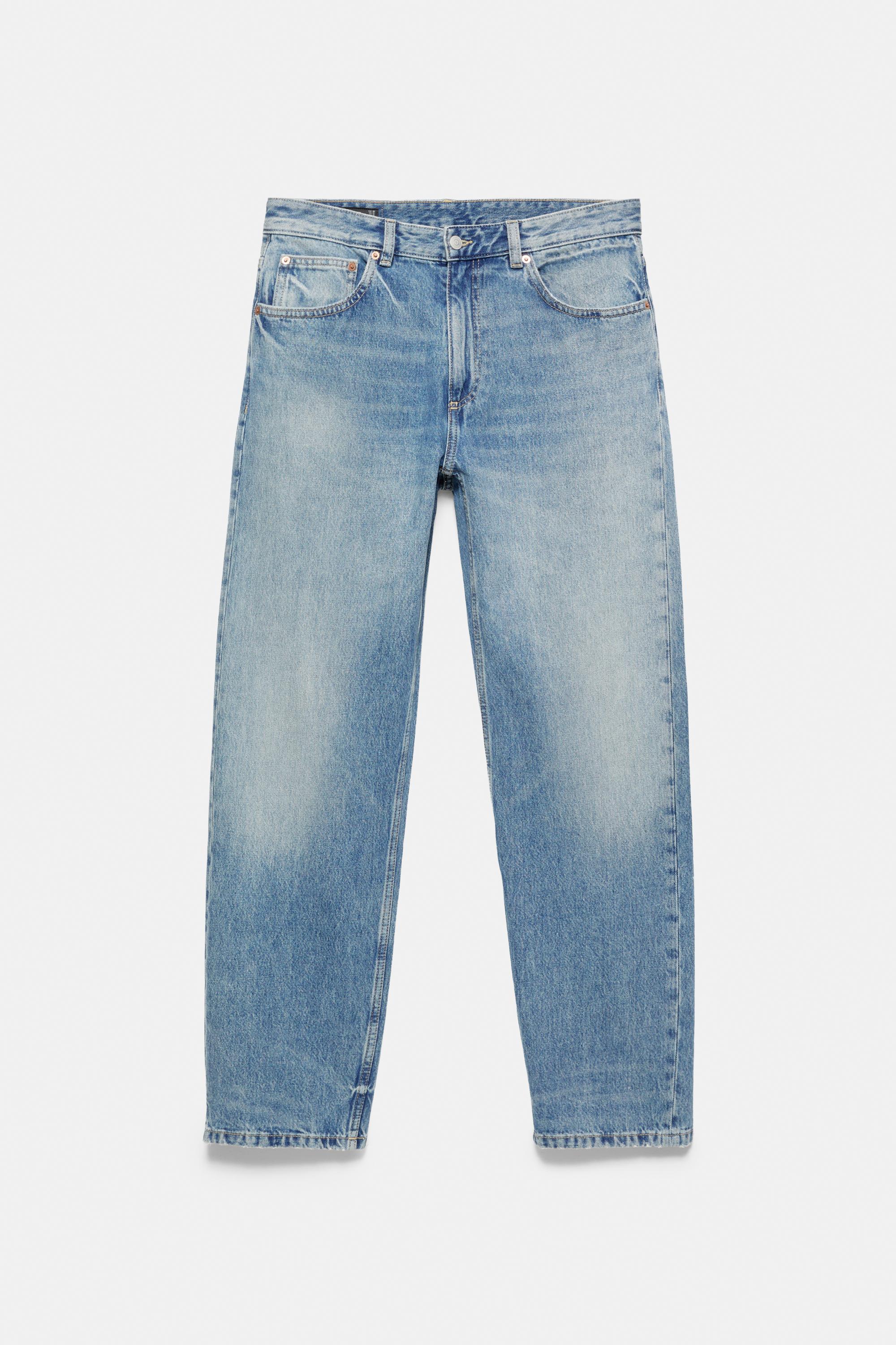 Straight-leg jeans — Medium blue