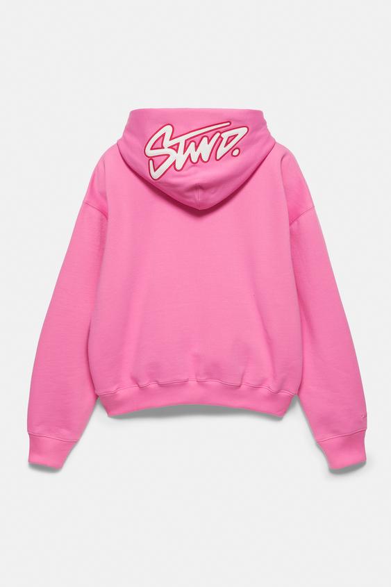 Zamszowa bluza STWD z kapturem