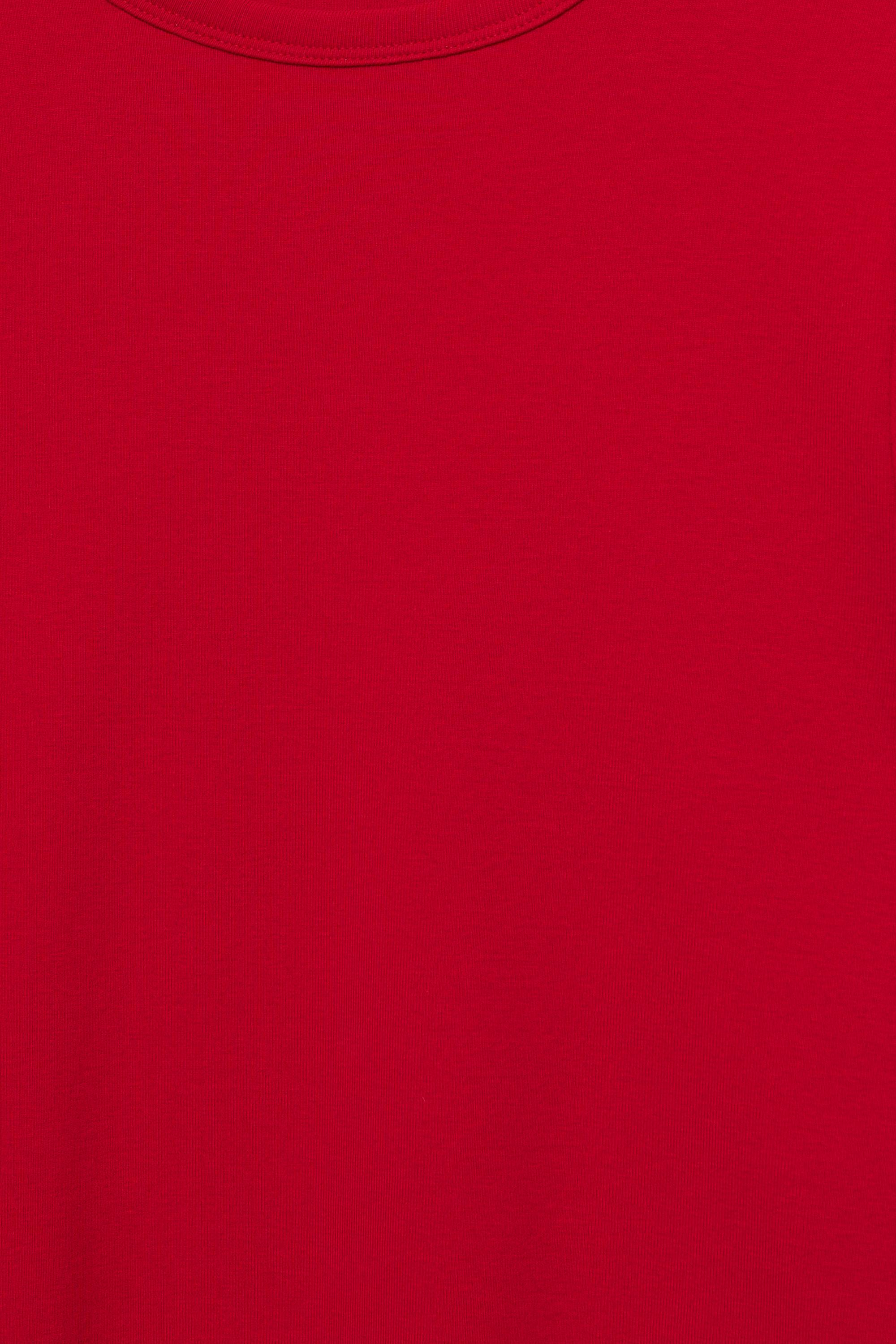 Fitted short sleeve T-shirt — Red