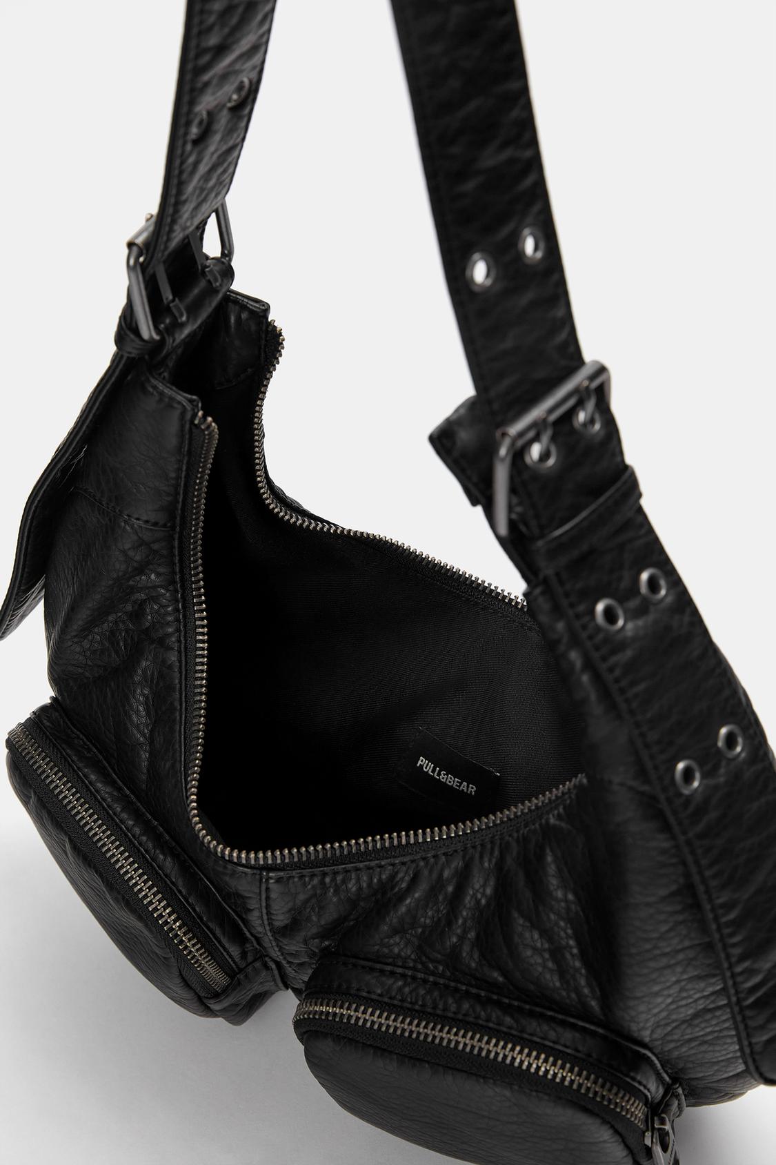 Shoulder bag with creased effect - PULL&BEAR 