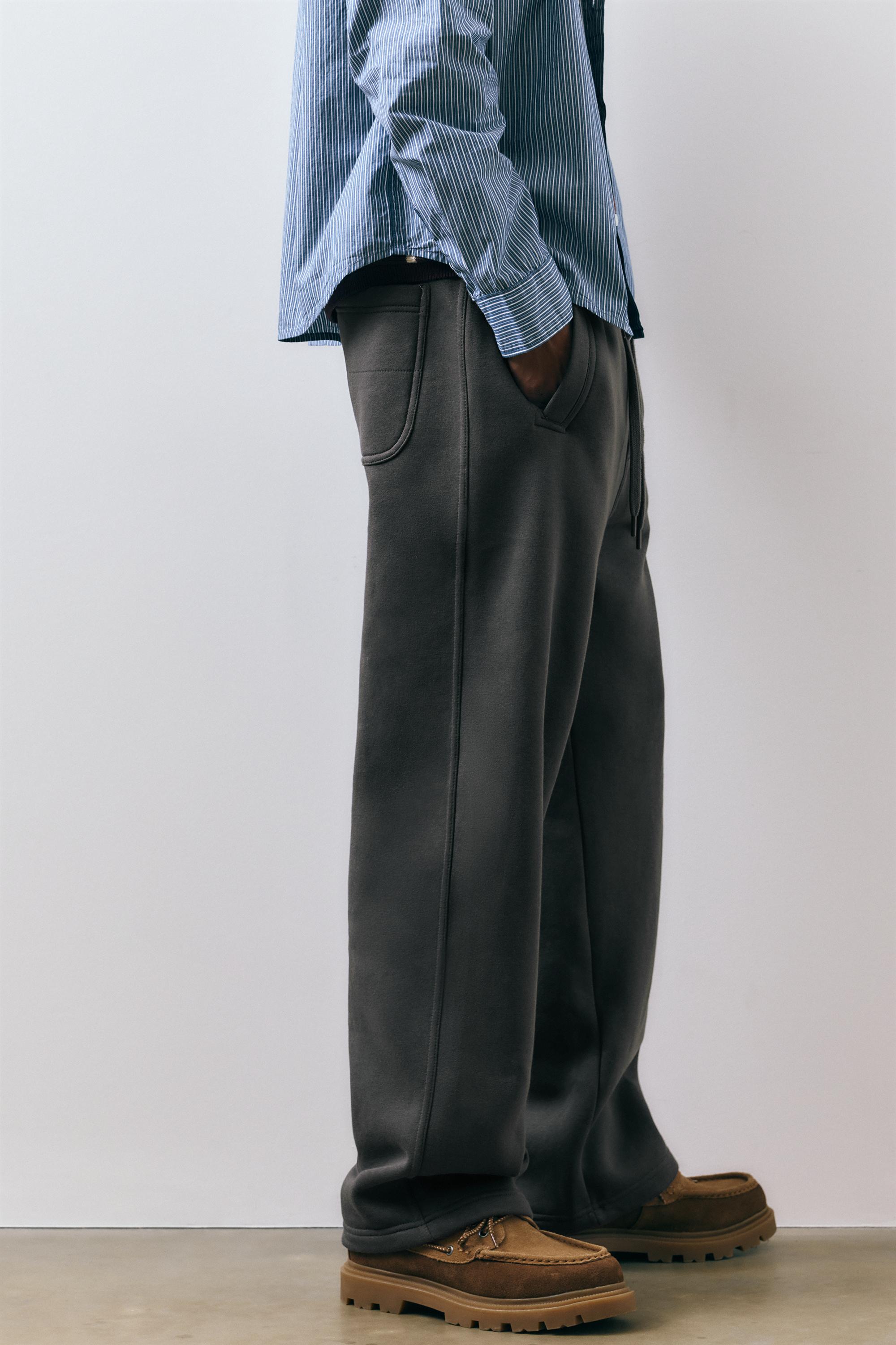 Basic baggy tracksuit bottoms — Anthracite grey