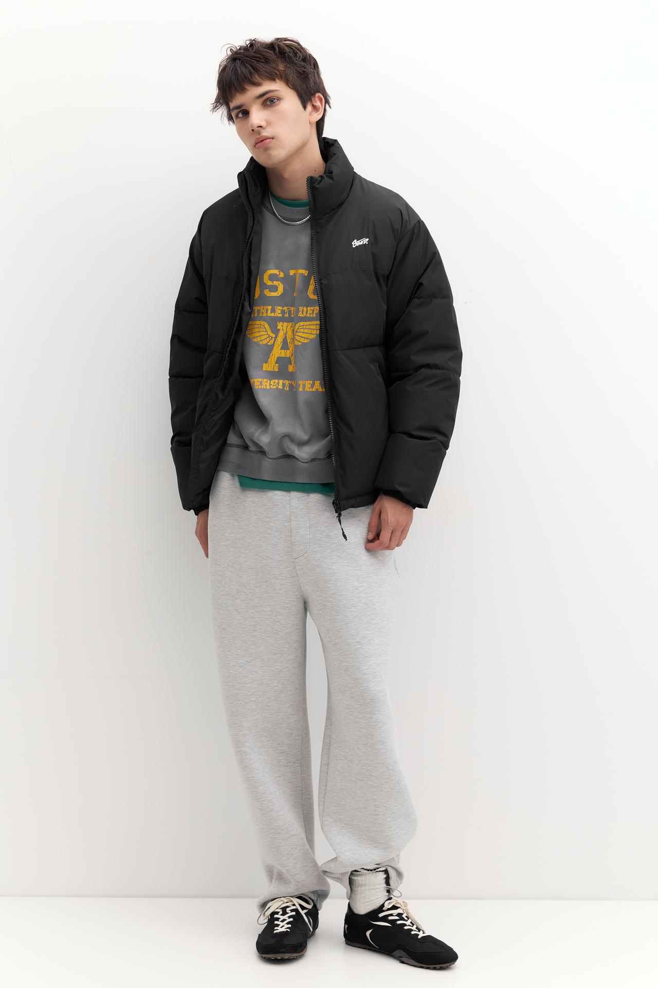Puffer jacket — Black