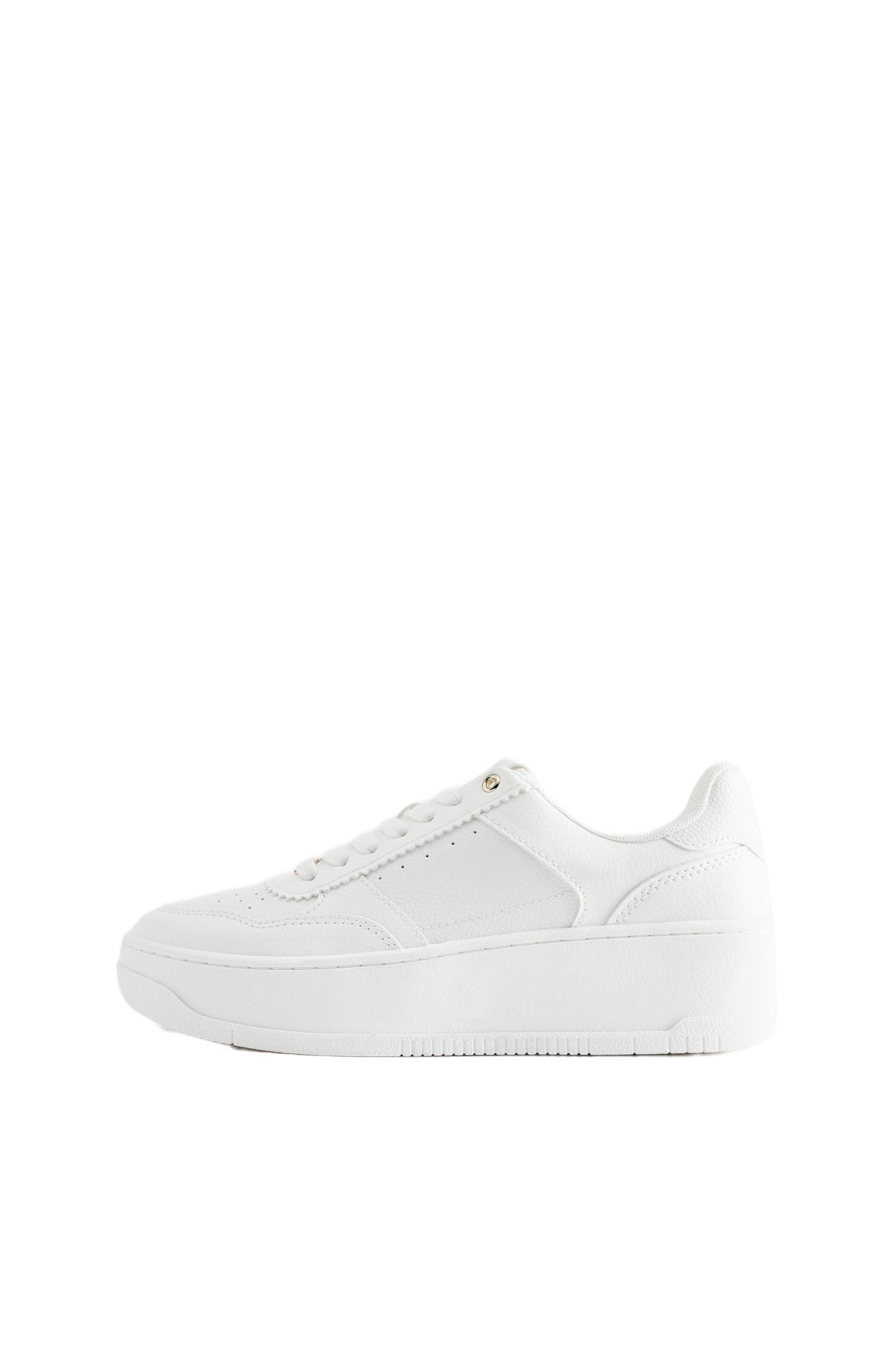 Platform trainers with detail — White (alternate view)