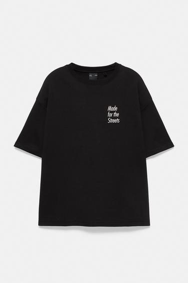 Short sleeve sweatshirt with graphic — Black 5
