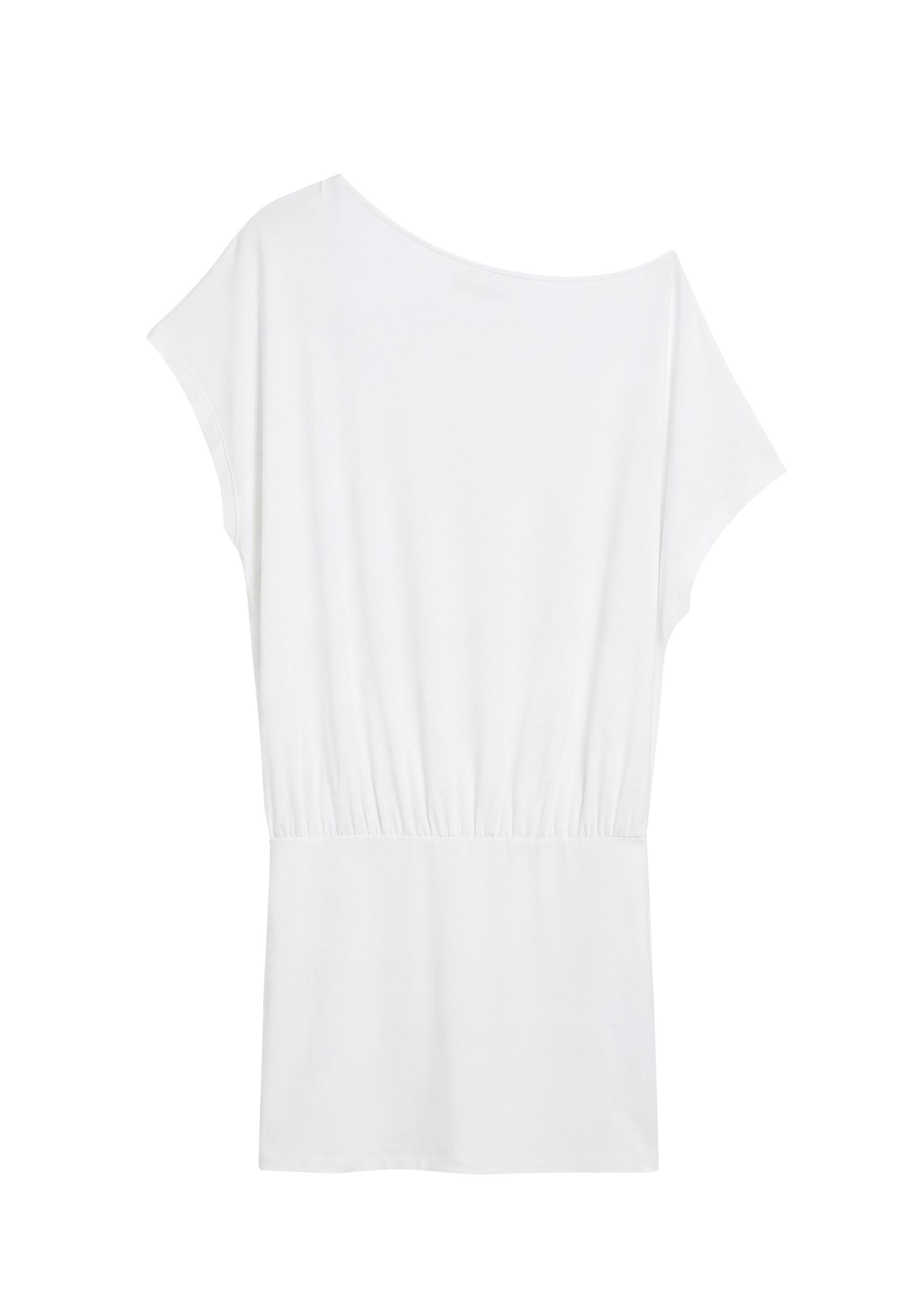 Short asymmetric dress — White