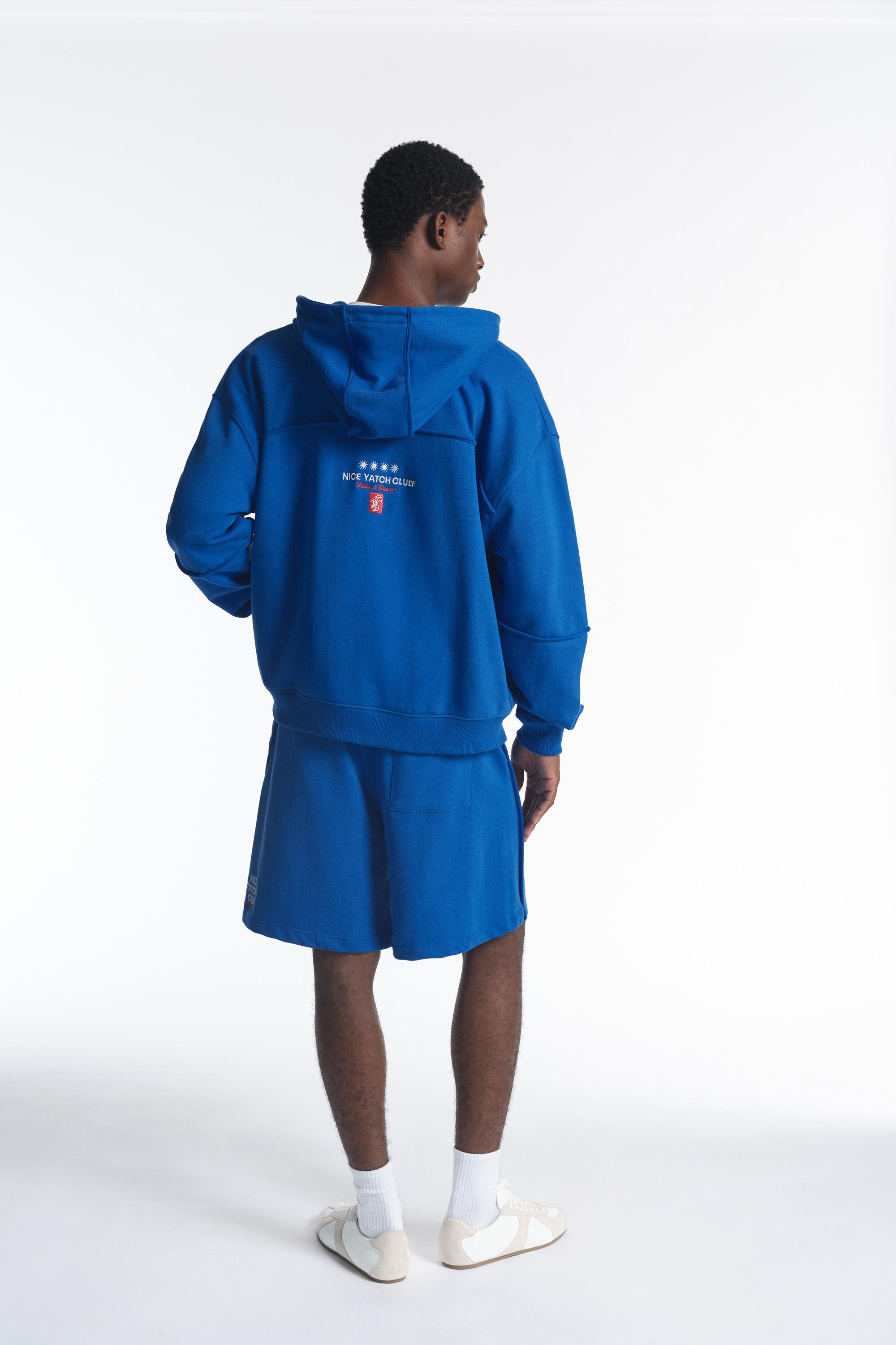 Yacht Club Bermuda sweat shorts — Deep blue