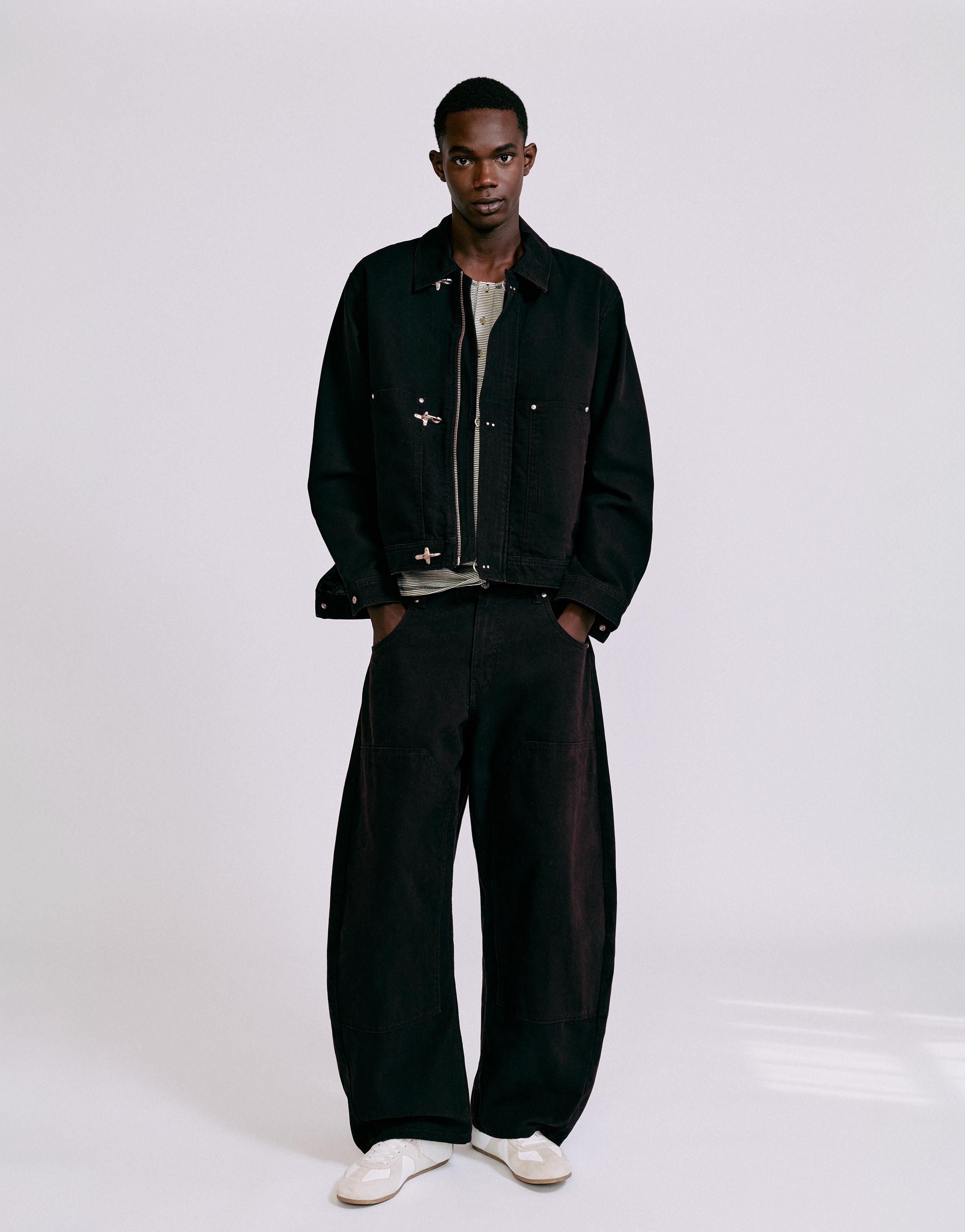 Double-leg trousers — Black