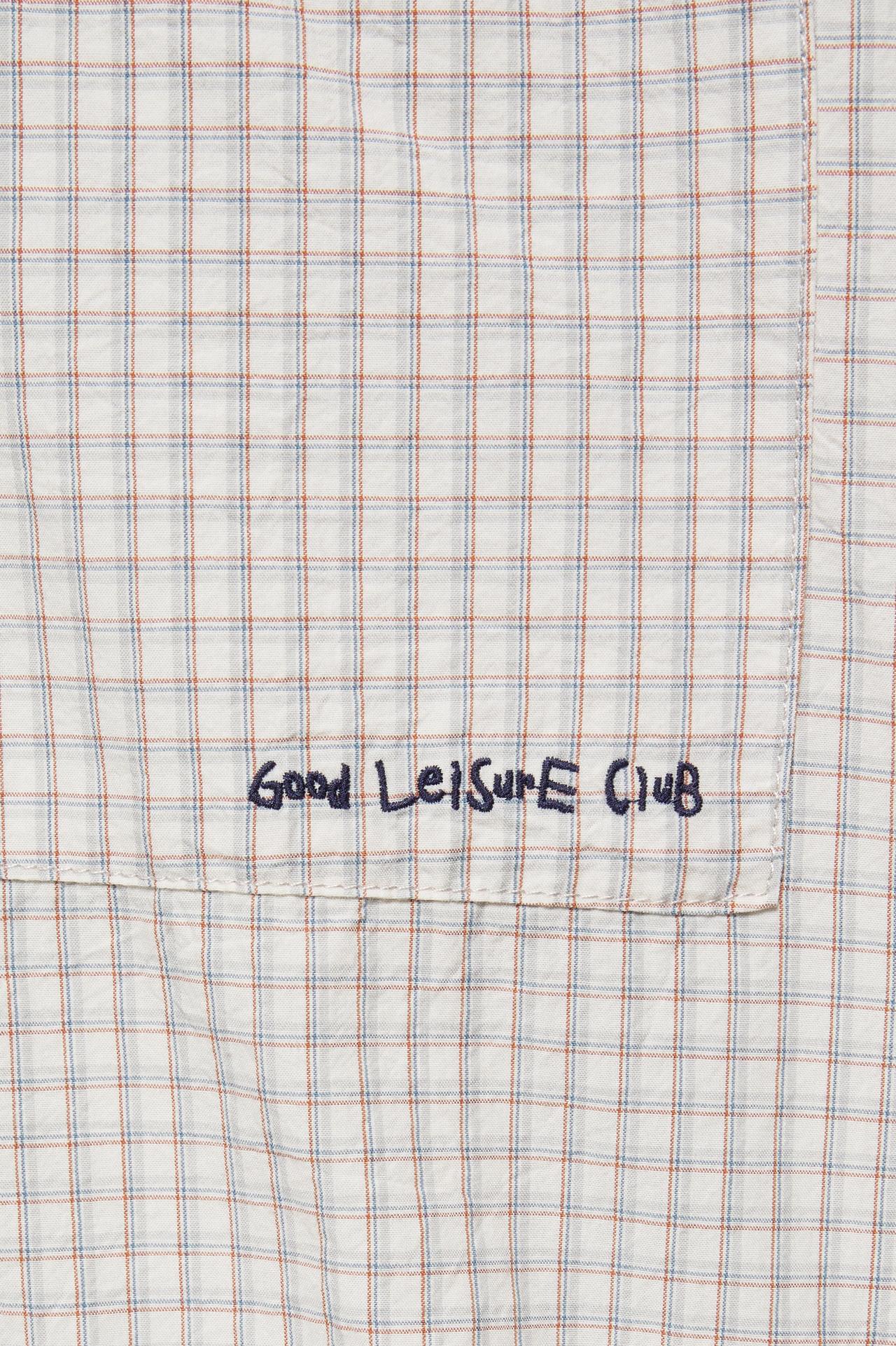 Short sleeve check shirt — Grey marl