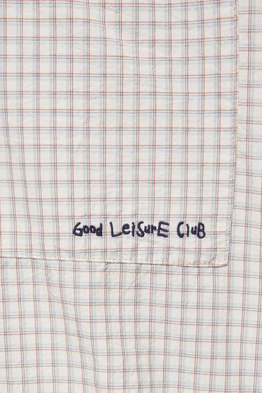 Short sleeve check shirt — Grey marl 8