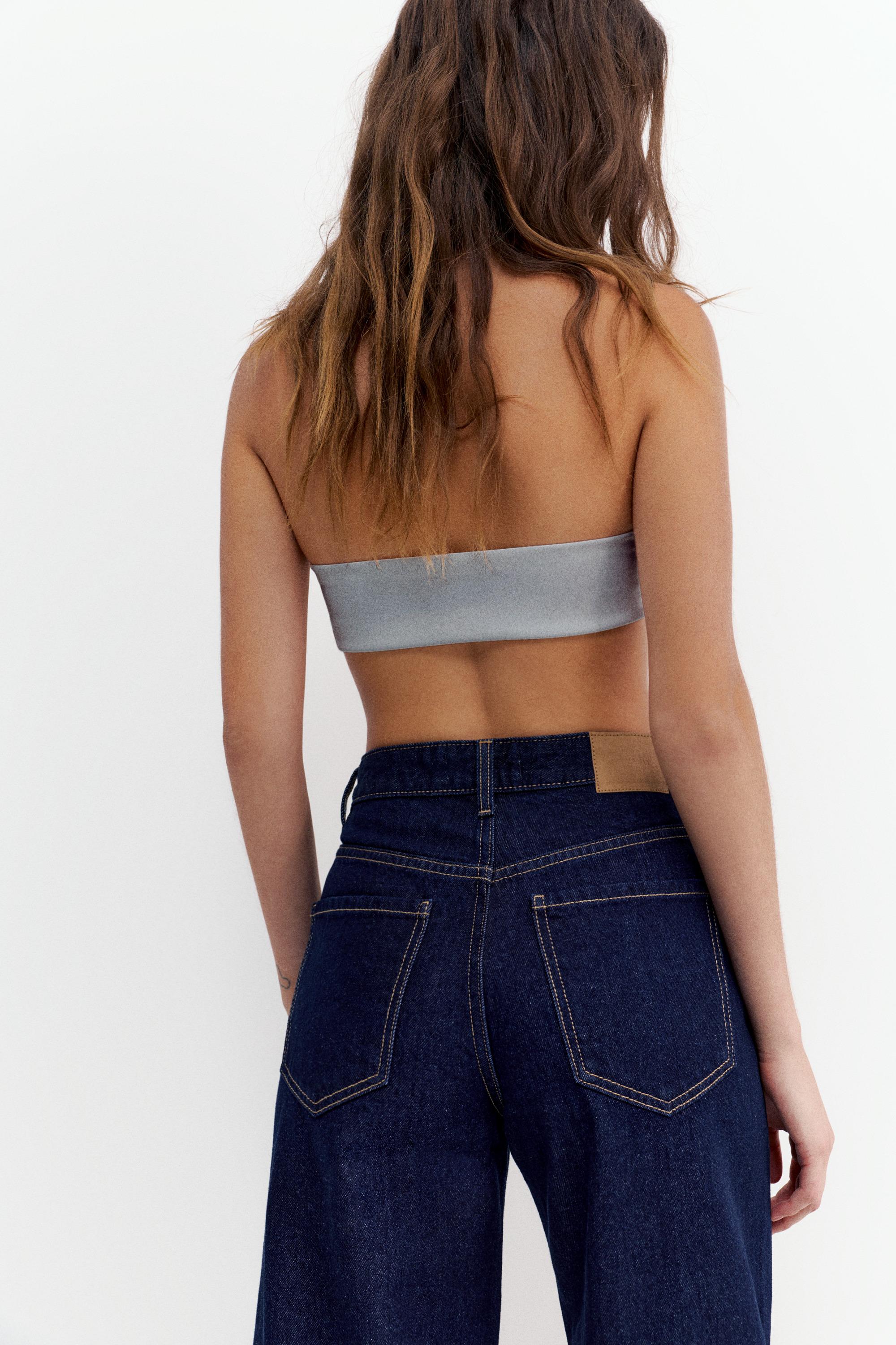High-waist wide-leg jeans — Ink blue